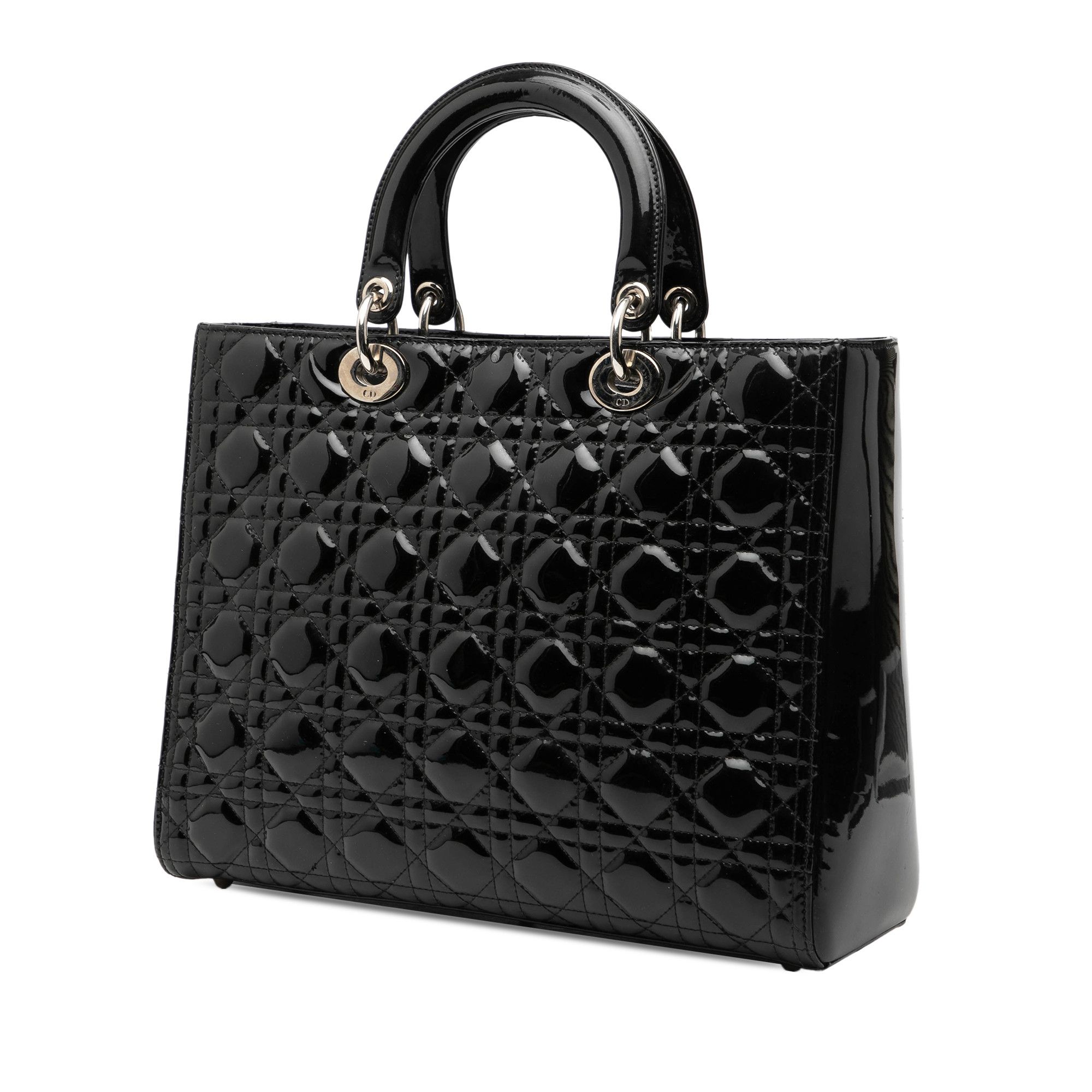 Dior Dior Large Patent Cannage Lady Dior Size ONE SIZE - 2 Thumbnail