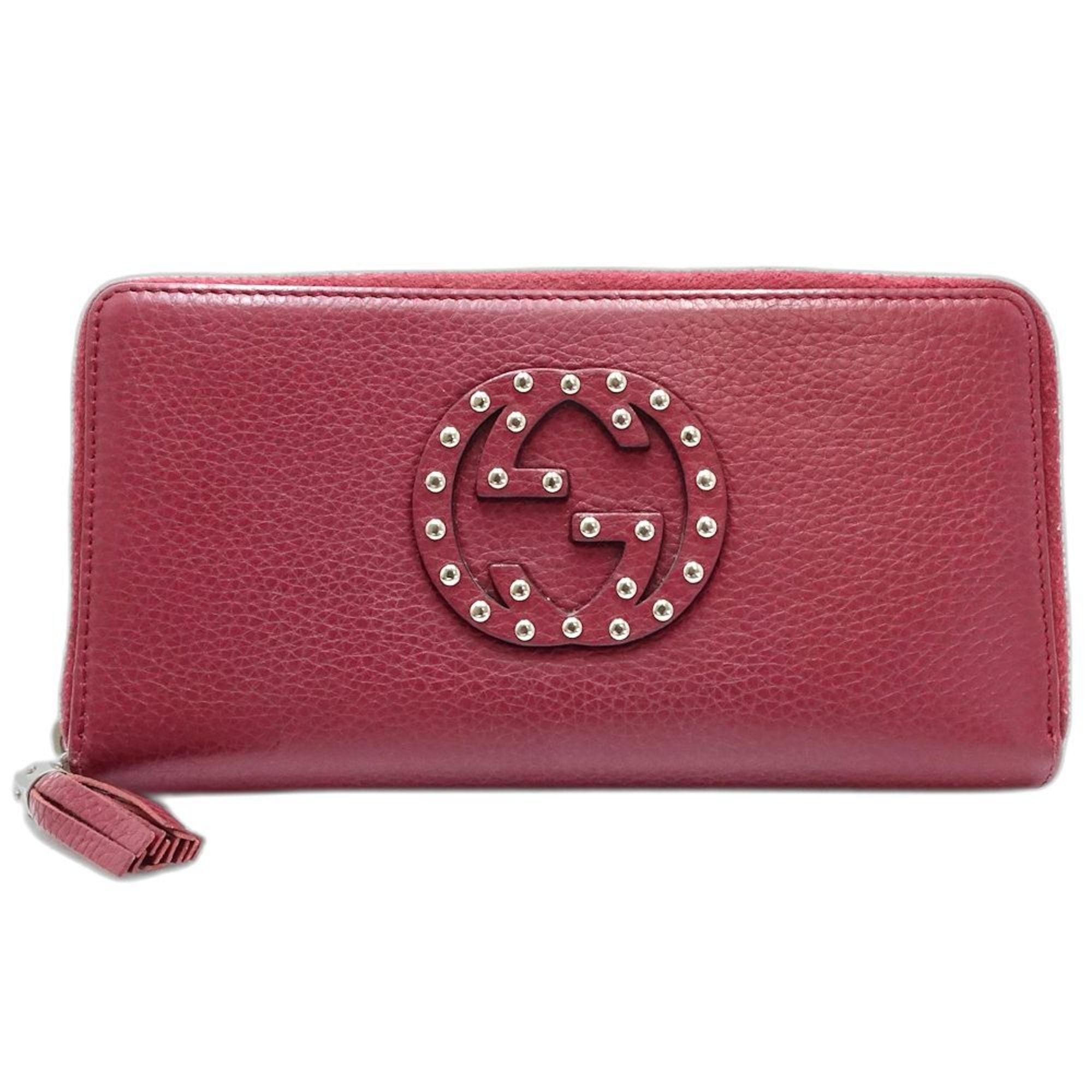Gucci GUCCI Long Wallet 308004 Round Soho Leather Bordeaux Women's 181850 Size ONE SIZE - 10 Thumbnail