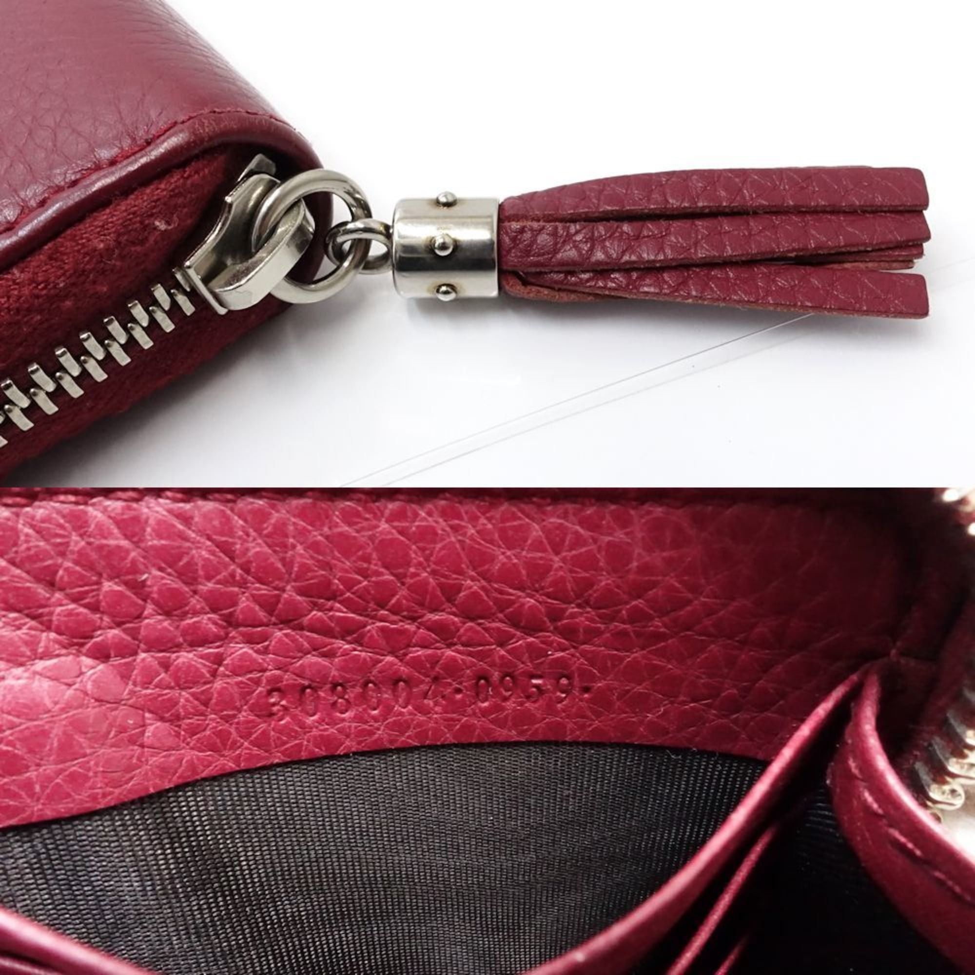 Gucci GUCCI Long Wallet 308004 Round Soho Leather Bordeaux Women's 181850 Size ONE SIZE - 9 Thumbnail