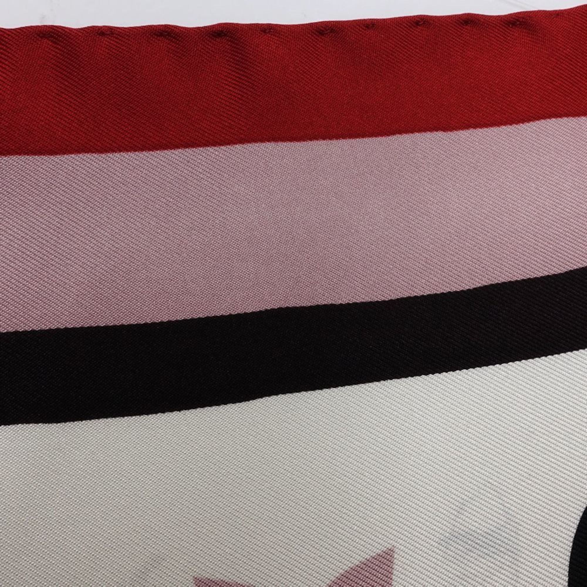 Louis Vuitton Louis Vuitton scarf/muffler LV dot red 181854 Size ONE SIZE - 6 Thumbnail