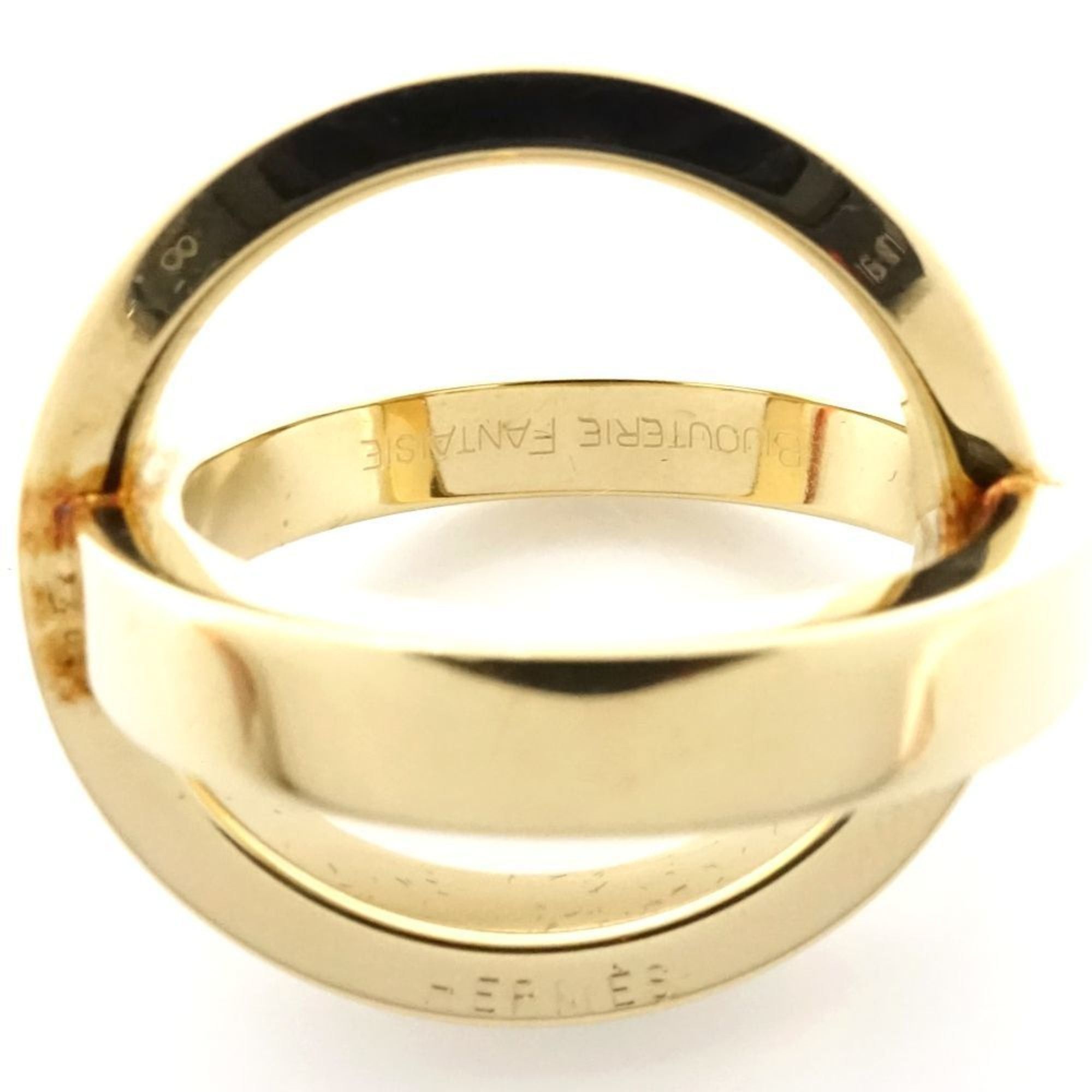 Hermes HERMES Cosmos Scarf Ring, Gold Plated, Women's, 181796 Size ONE SIZE - 6 Thumbnail