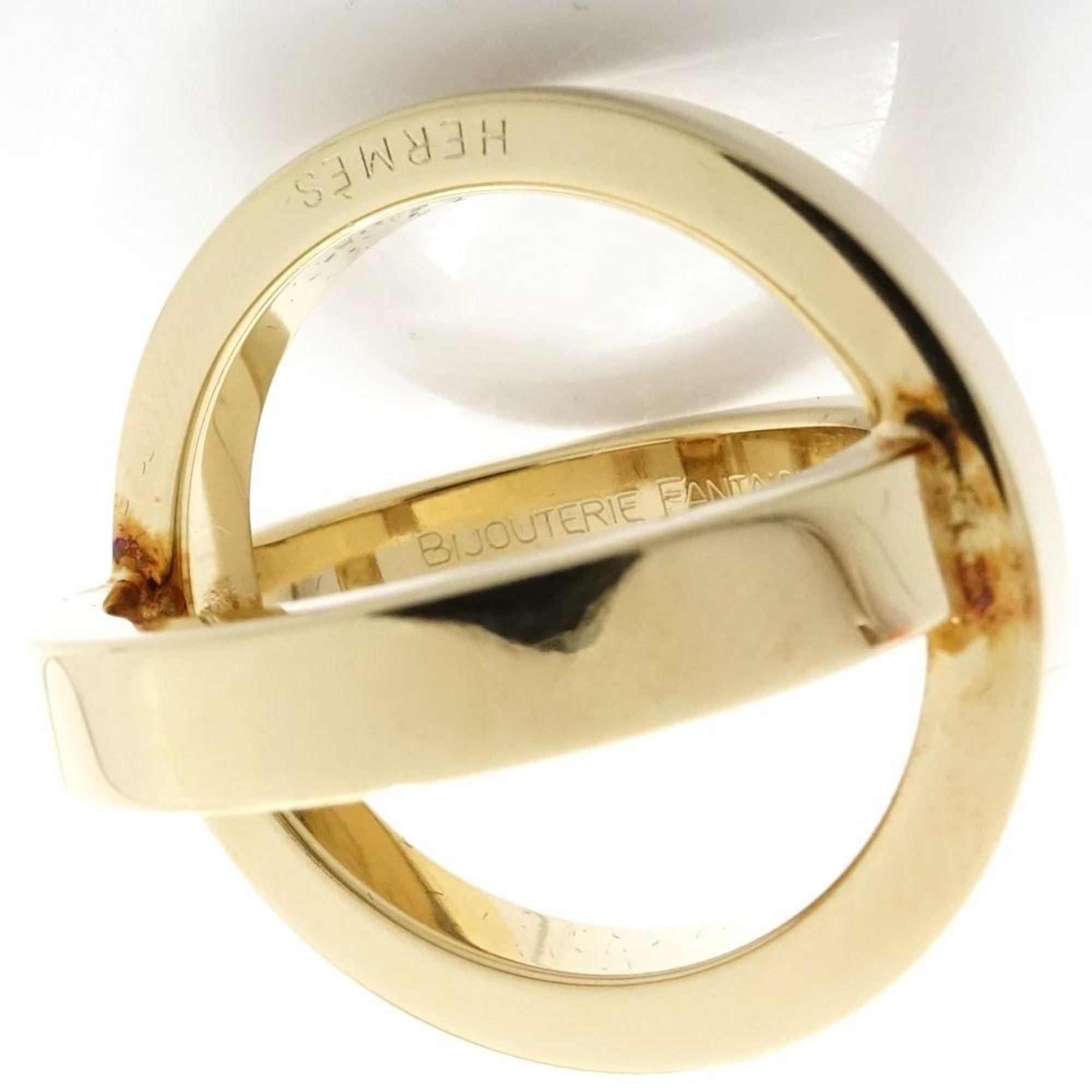 Hermes HERMES Cosmos Scarf Ring, Gold Plated, Women's, 181796 Size ONE SIZE - 8 Thumbnail