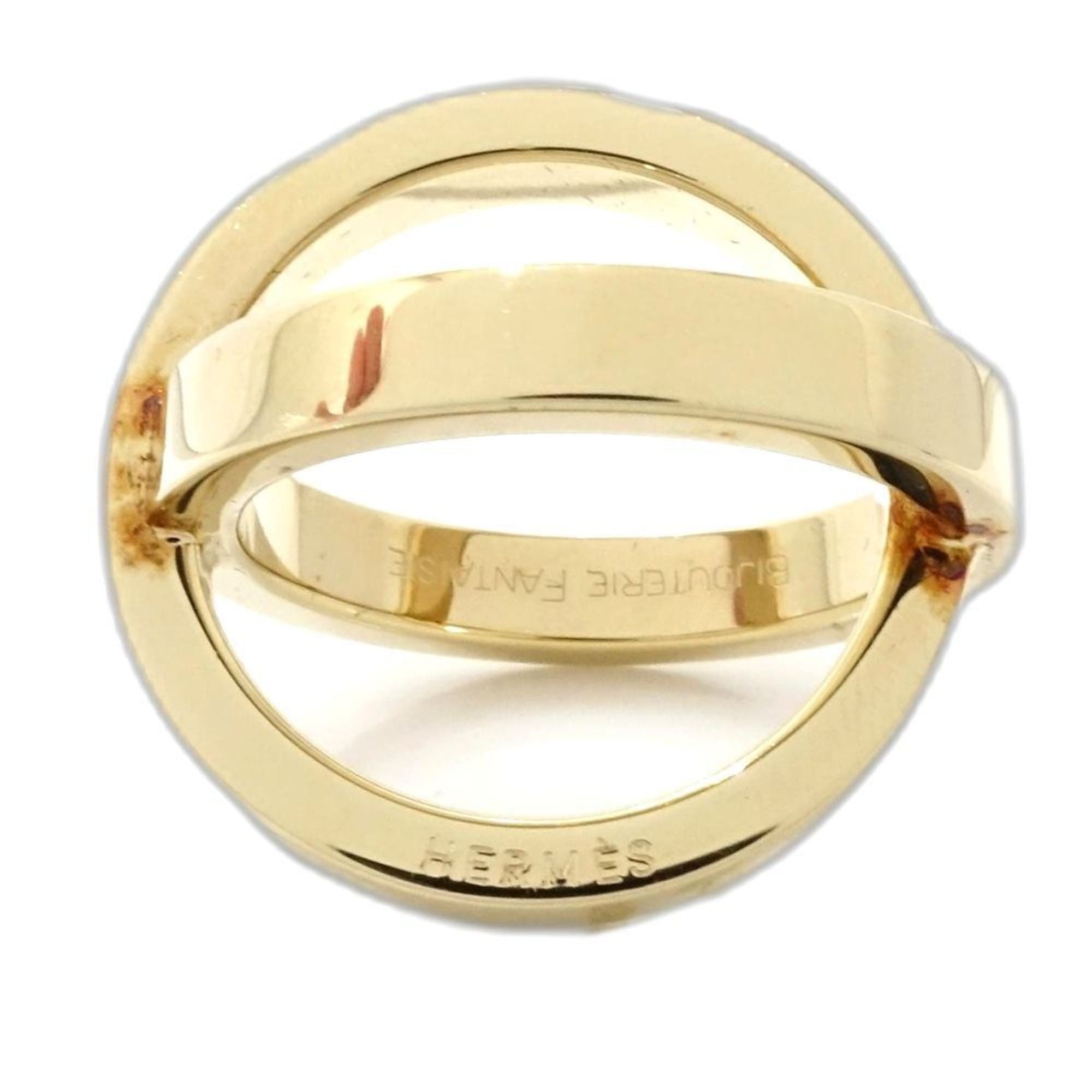 Hermes HERMES Cosmos Scarf Ring, Gold Plated, Women's, 181796 Size ONE SIZE - 2 Thumbnail