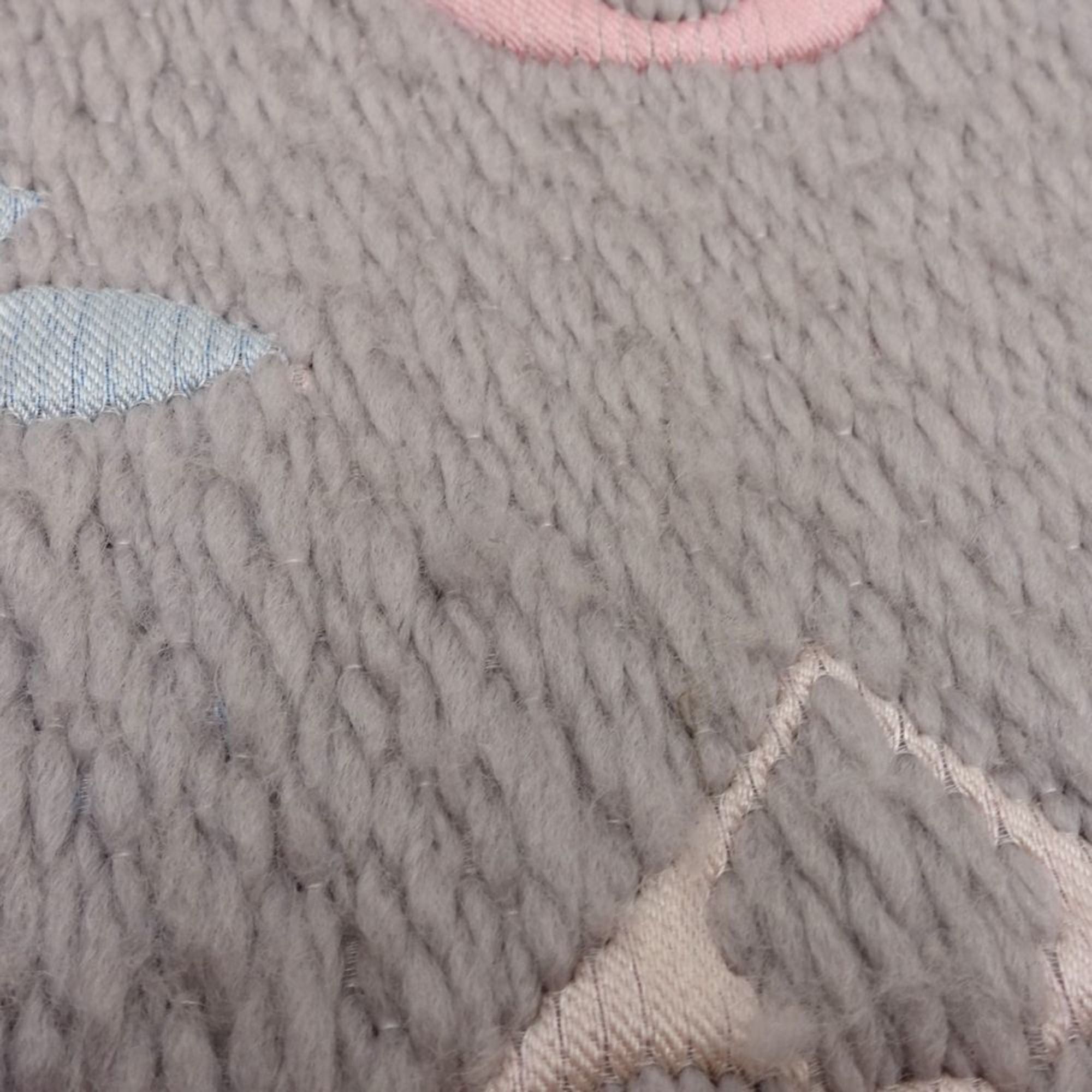 Louis Vuitton Louis Vuitton Stole/Scarf M75874 Echarpe Mania Gray/Pink Women's 181864 Size ONE SIZE - 5 Thumbnail