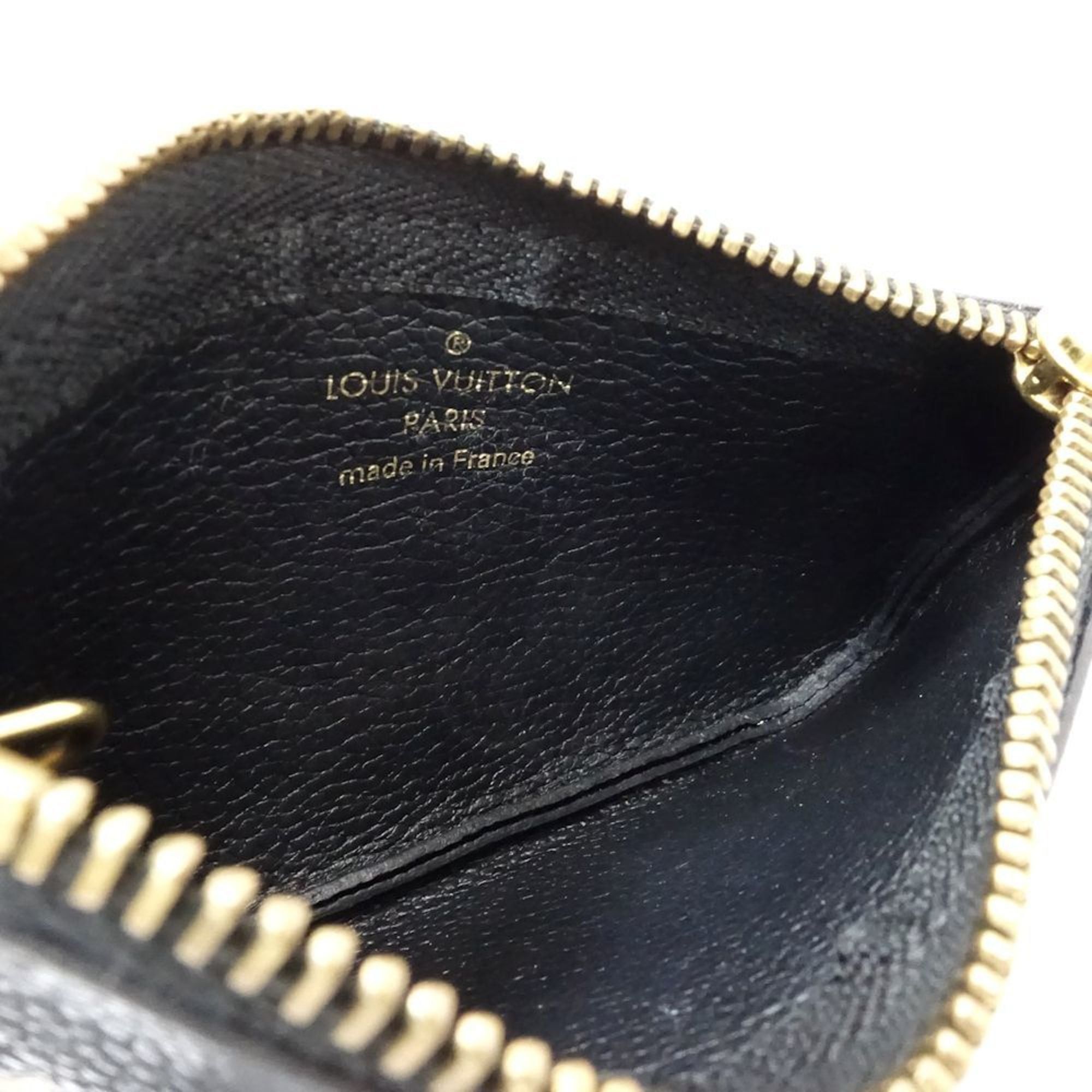 Louis Vuitton Louis Vuitton Wallet/Coin Case M80885 Pochette Cle Monogram Empreinte Black/Beige Women's 181844 Size ONE SIZE - 6 Thumbnail