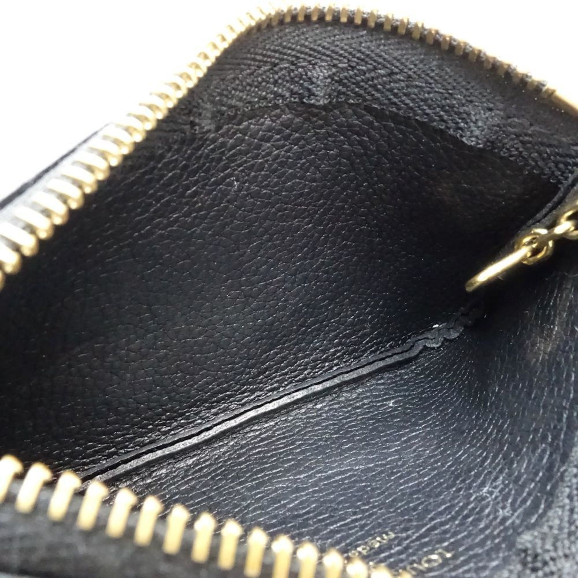 Louis Vuitton Louis Vuitton Wallet/Coin Case M80885 Pochette Cle Monogram Empreinte Black/Beige Women's 181844 Size ONE SIZE - 7 Thumbnail