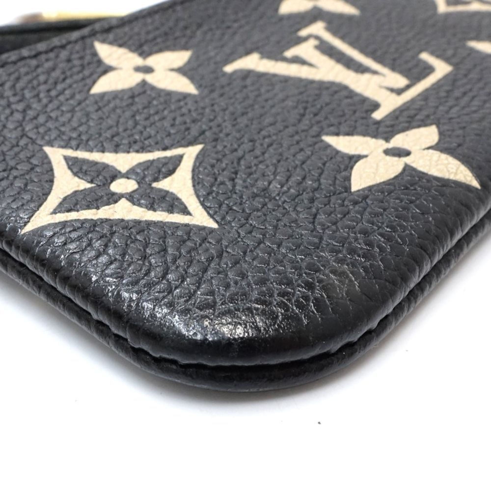 Louis Vuitton Louis Vuitton Wallet/Coin Case M80885 Pochette Cle Monogram Empreinte Black/Beige Women's 181844 Size ONE SIZE - 4 Thumbnail