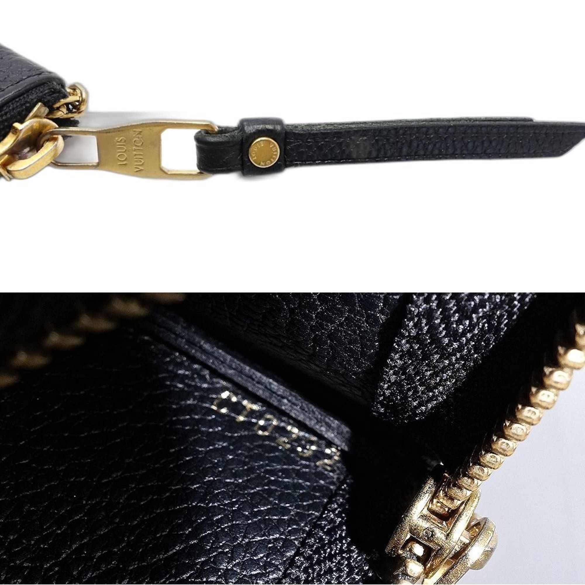 Louis Vuitton Louis Vuitton Wallet/Coin Case M80885 Pochette Cle Monogram Empreinte Black/Beige Women's 181844 Size ONE SIZE - 9 Thumbnail