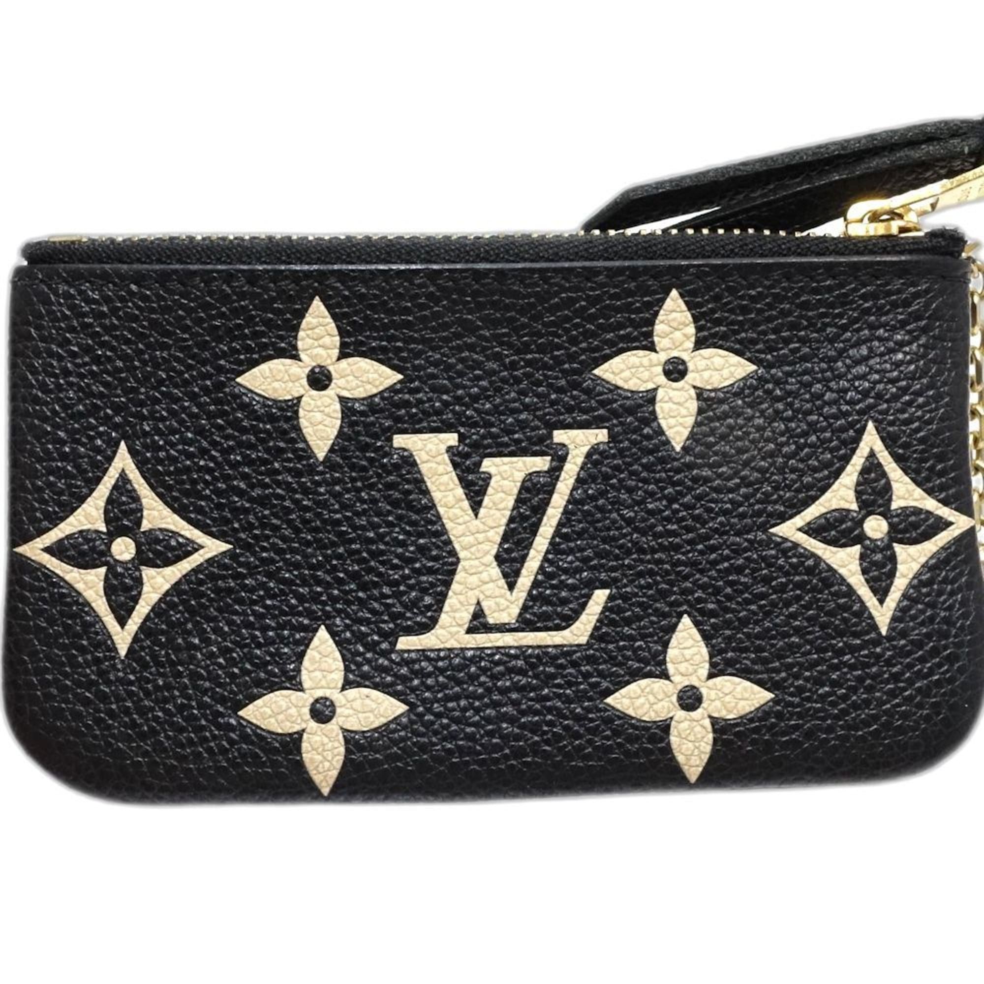 Louis Vuitton Louis Vuitton Wallet/Coin Case M80885 Pochette Cle Monogram Empreinte Black/Beige Women's 181844 Size ONE SIZE - 3 Thumbnail