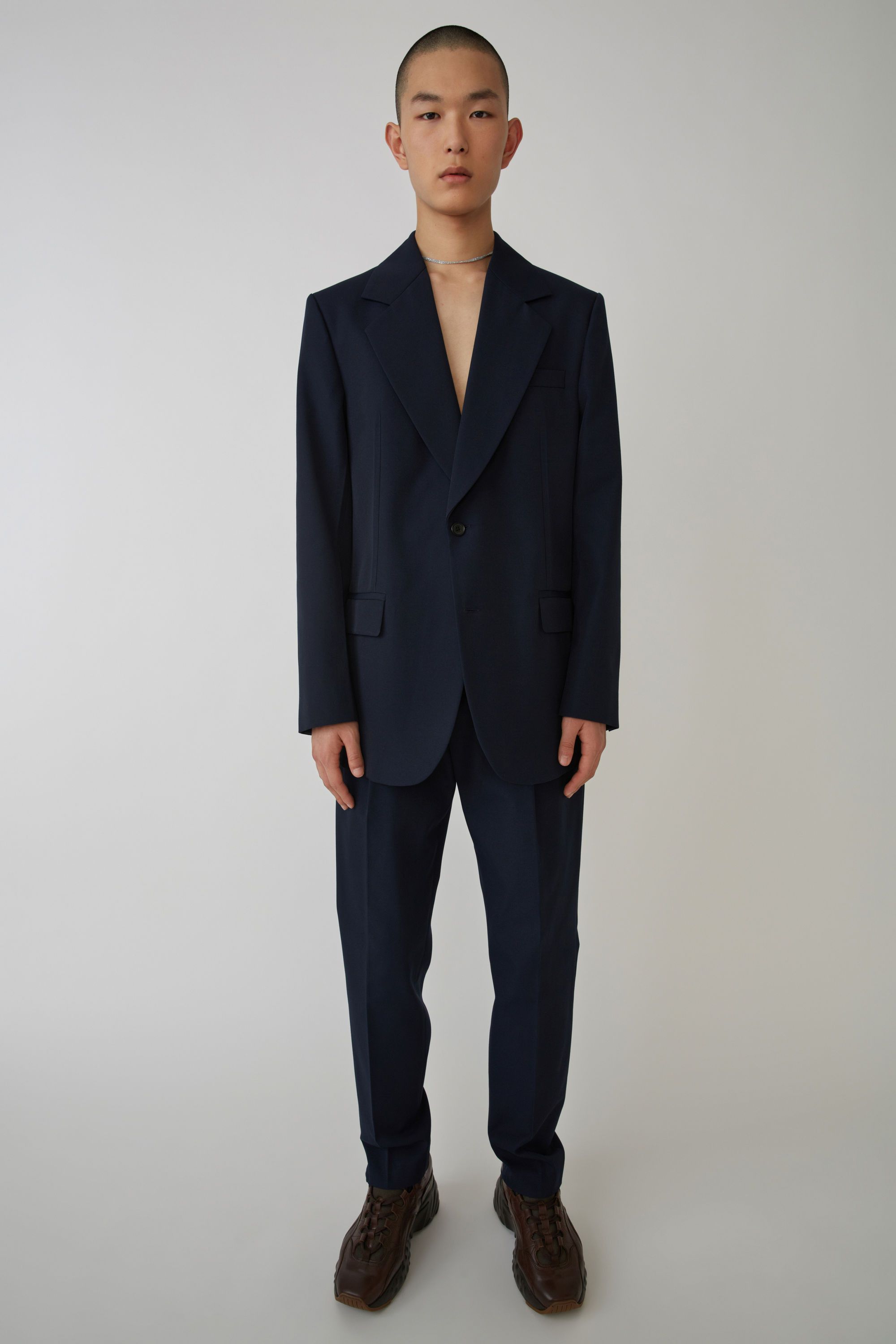 Acne Studios ACNE STUDIOS TAILORED SUIT DARK NAVY FN-MN-SUIT000006 Size 52S - 1 Thumbnail