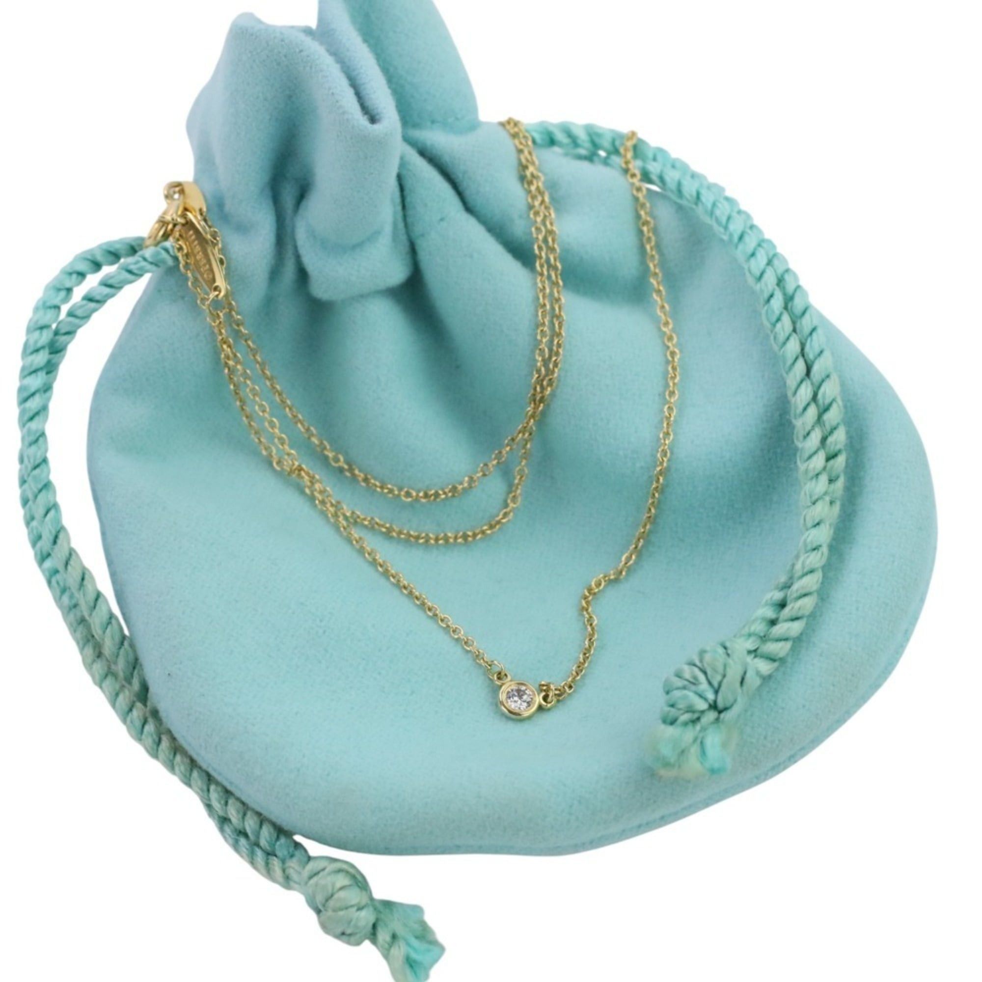 Tiffany & Co. Tiffany & Co. 750 K18 By the Yard Diamond Necklace in Yellow Gold for Women Size ONE SIZE - 15 Thumbnail