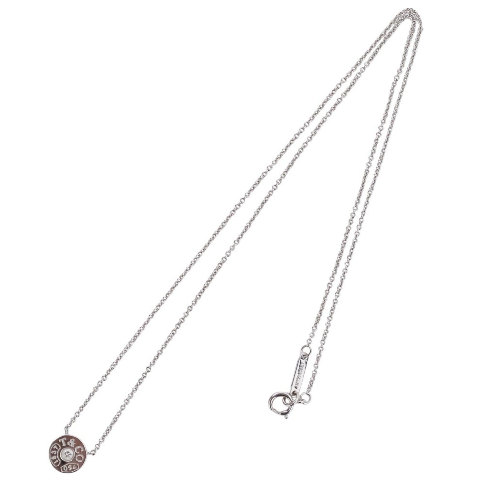 Tiffany & Co. Tiffany & Co. 1837 Diamond Circle Necklace in Au750 or 18K White Gold for Women Size ONE SIZE - 14 Thumbnail