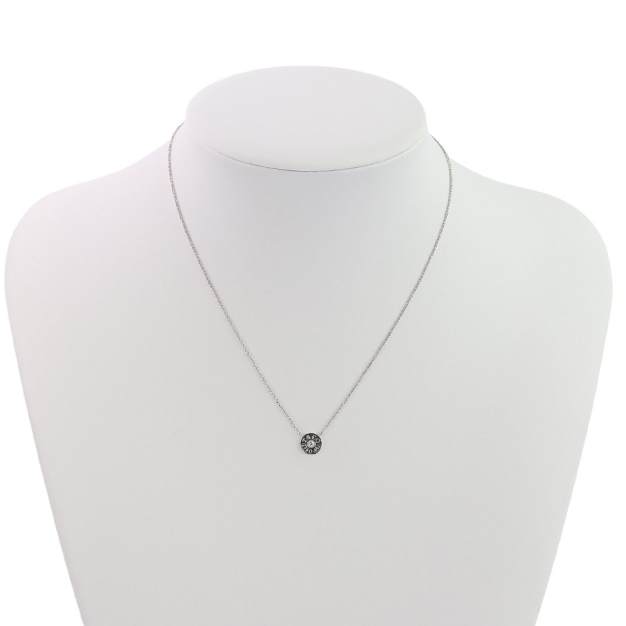Tiffany & Co. Tiffany & Co. 1837 Diamond Circle Necklace in Au750 or 18K White Gold for Women Size ONE SIZE - 5 Thumbnail