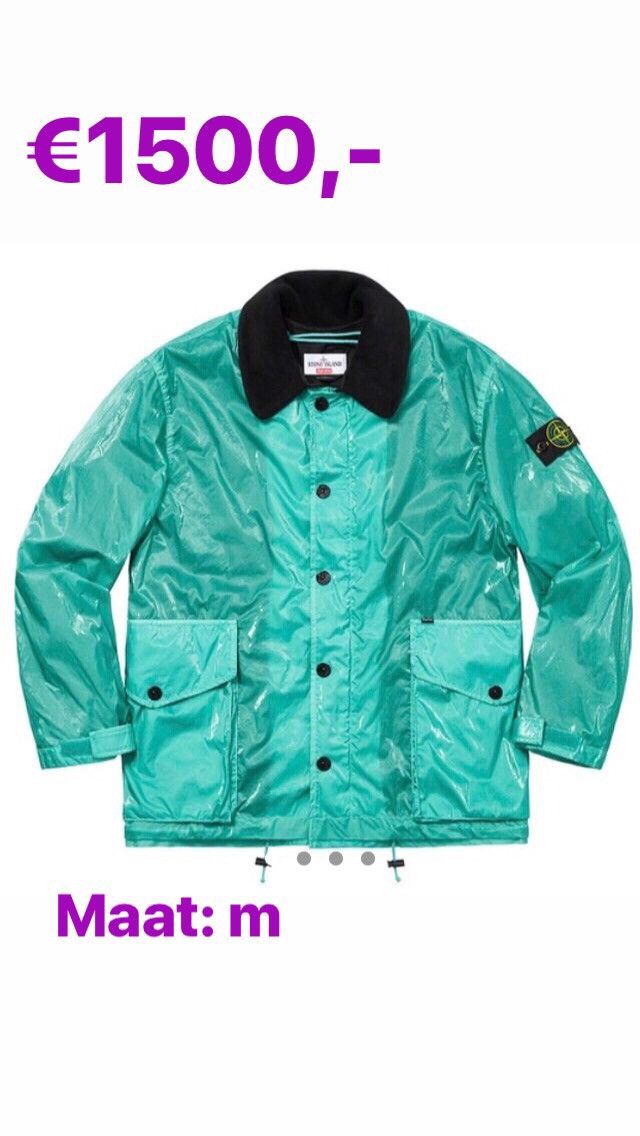 Supreme x stone island silk light jacket Outerwear
