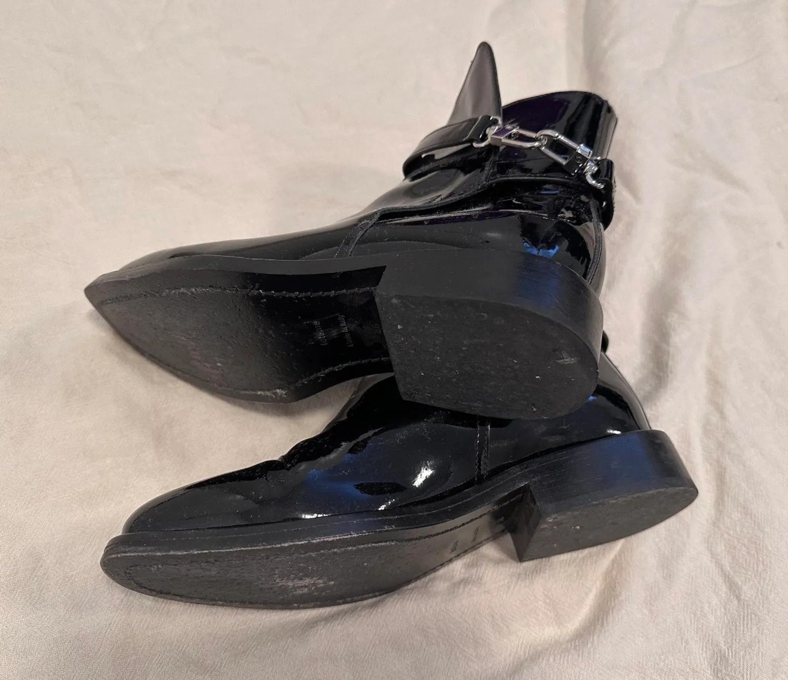 Toteme Toteme Flat Boot Patent Leather Riding Boots Boots Size US 6 / IT 36 - 5 Thumbnail