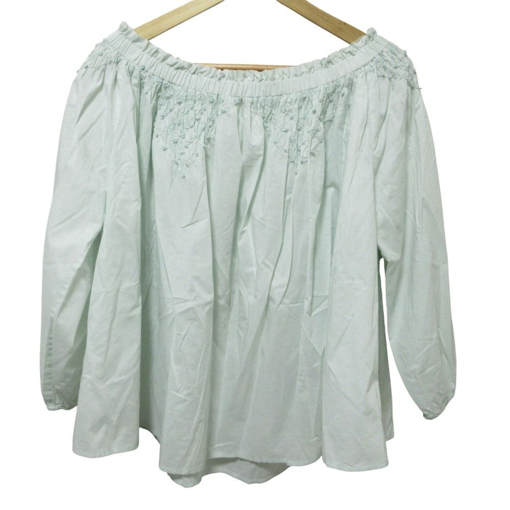 Other Other Merlette MARLE Cotton Blouse Cotton Tops 3610700042 DUTY FREE for USA Size ONE SIZE - 2 Thumbnail