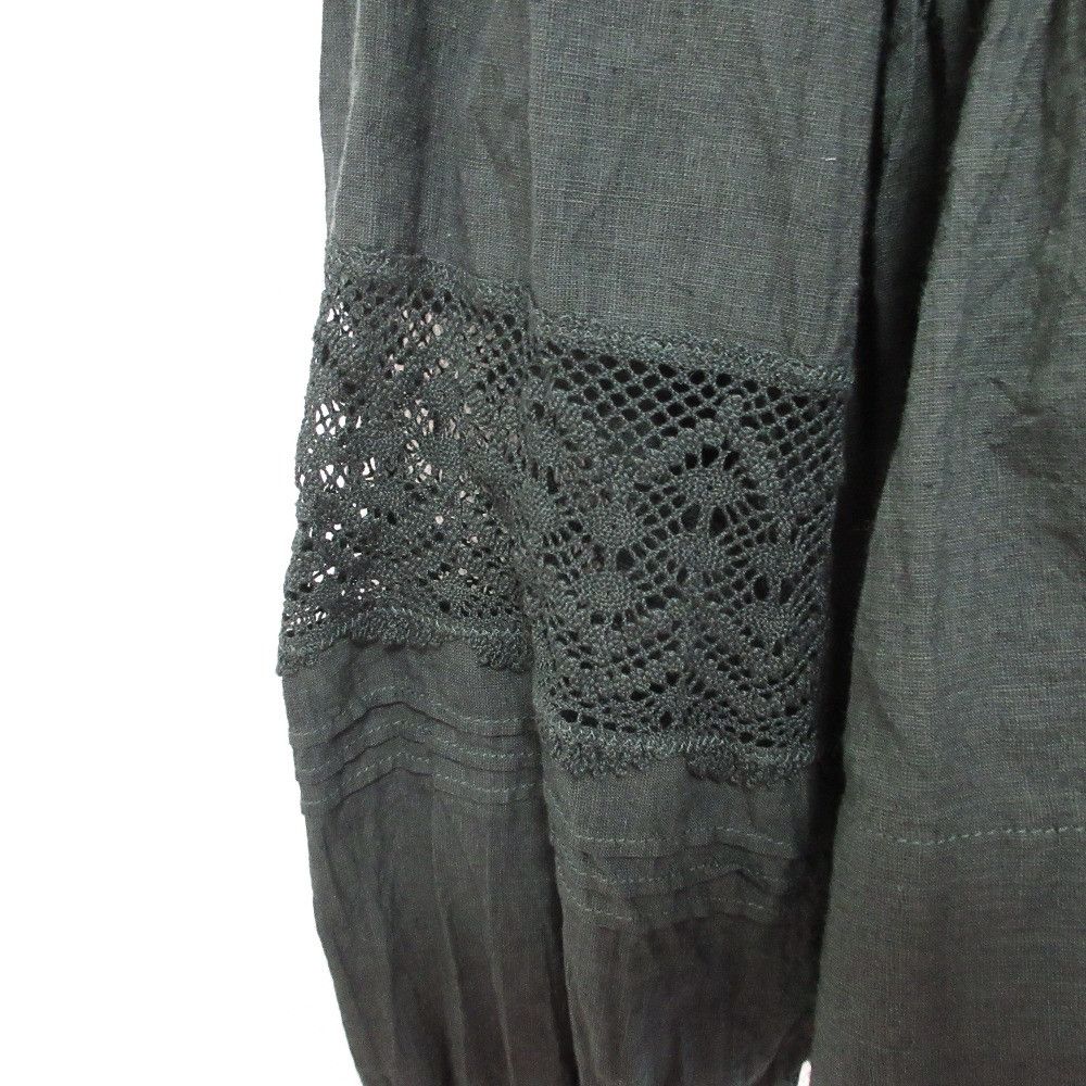 Other Other 45R India Khadi Lace Blouse Cotton Tops 70730272 DUTY FREE for USA Size ONE SIZE - 5 Thumbnail