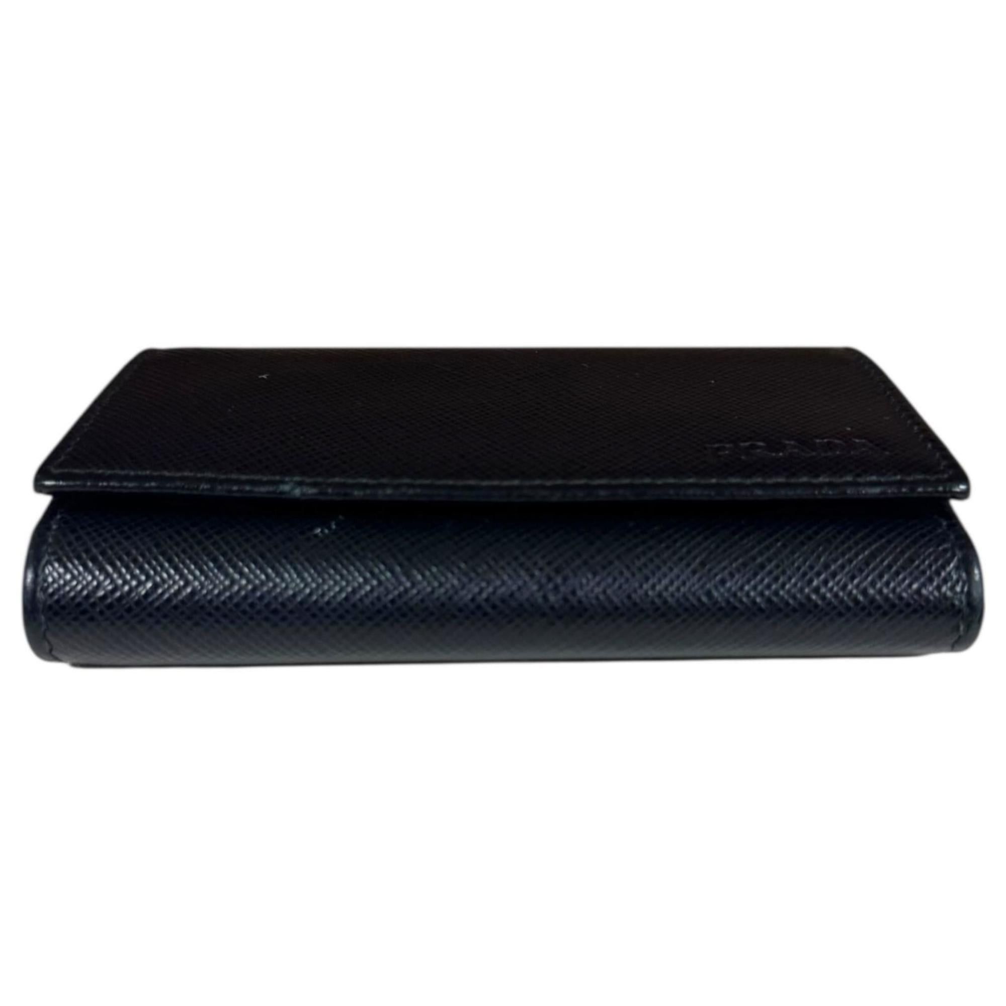 Prada Pre-owned Prada Saffiano Leather Key Case, 2PG002, Men's/Women's Size ONE SIZE - 5 Thumbnail