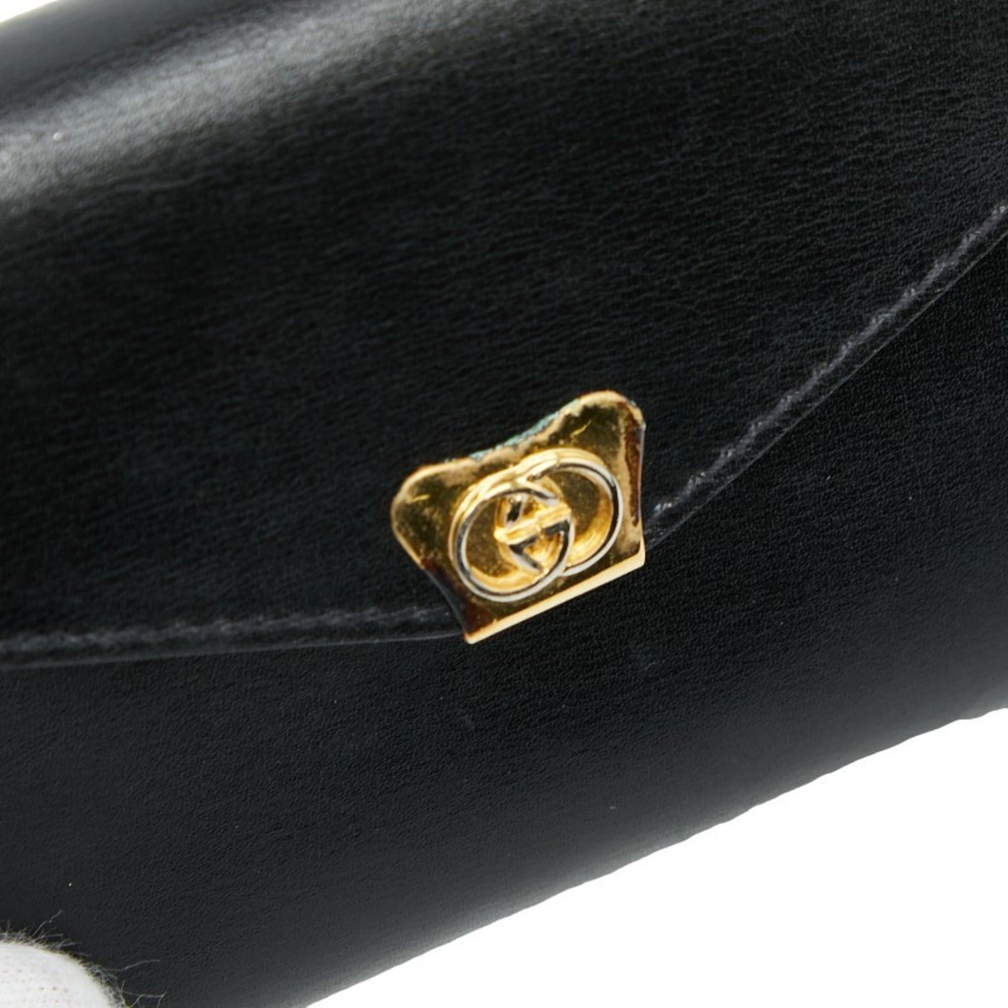Gucci Gucci - Black Leather Notebook Cover 031 379 4328 Women's GUCCI Size ONE SIZE - 6 Thumbnail
