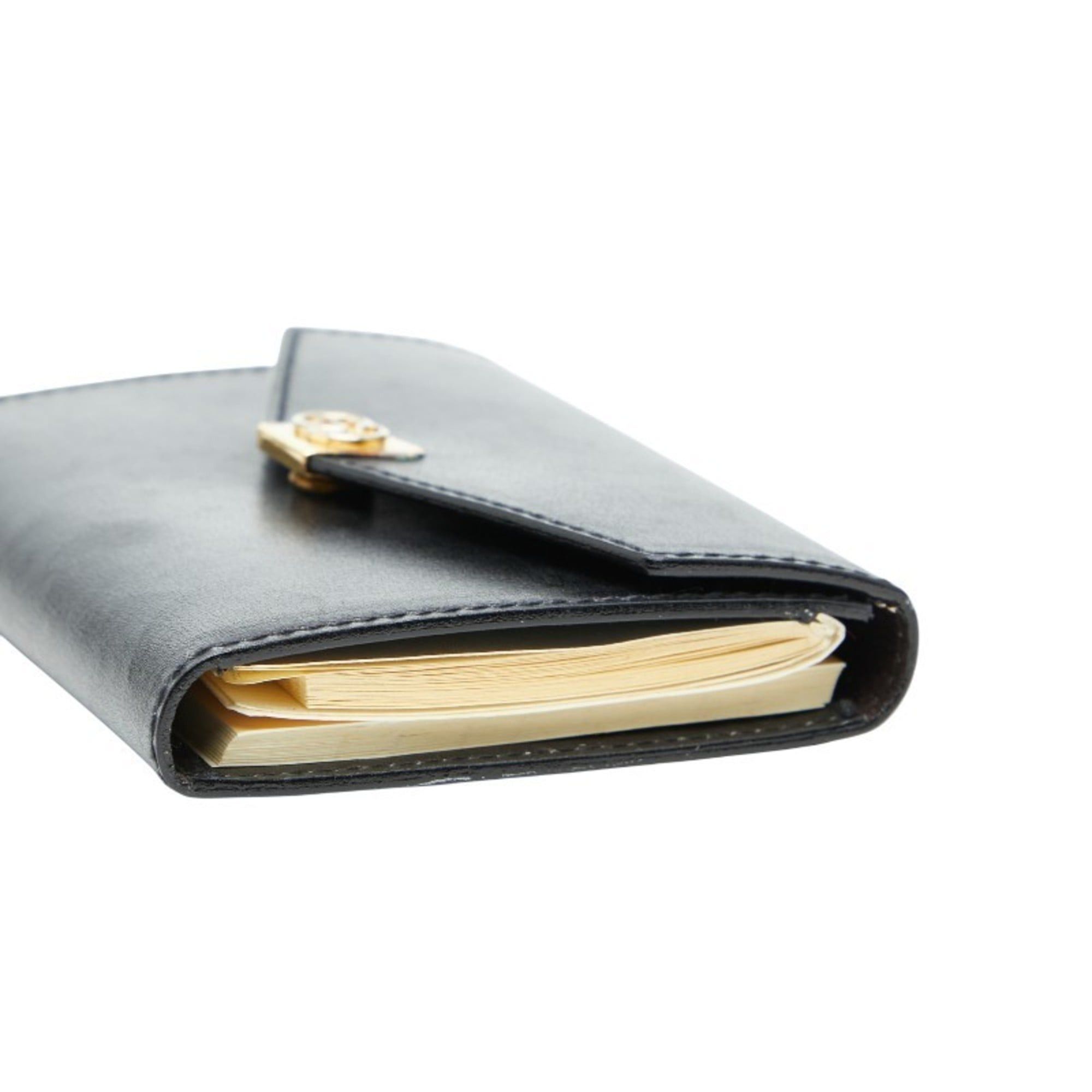 Gucci Gucci - Black Leather Notebook Cover 031 379 4328 Women's GUCCI Size ONE SIZE - 4 Thumbnail