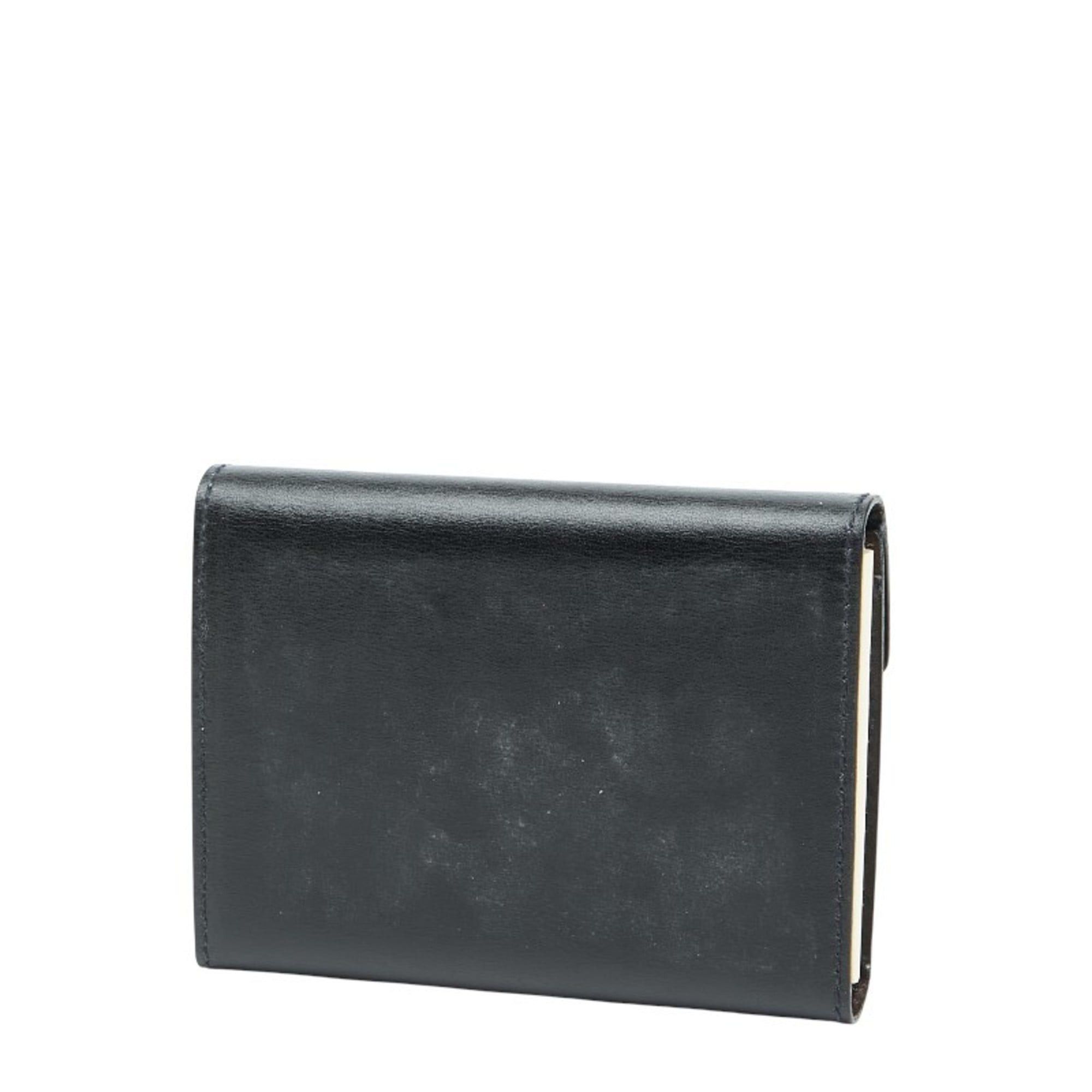 Gucci Gucci - Black Leather Notebook Cover 031 379 4328 Women's GUCCI Size ONE SIZE - 2 Thumbnail