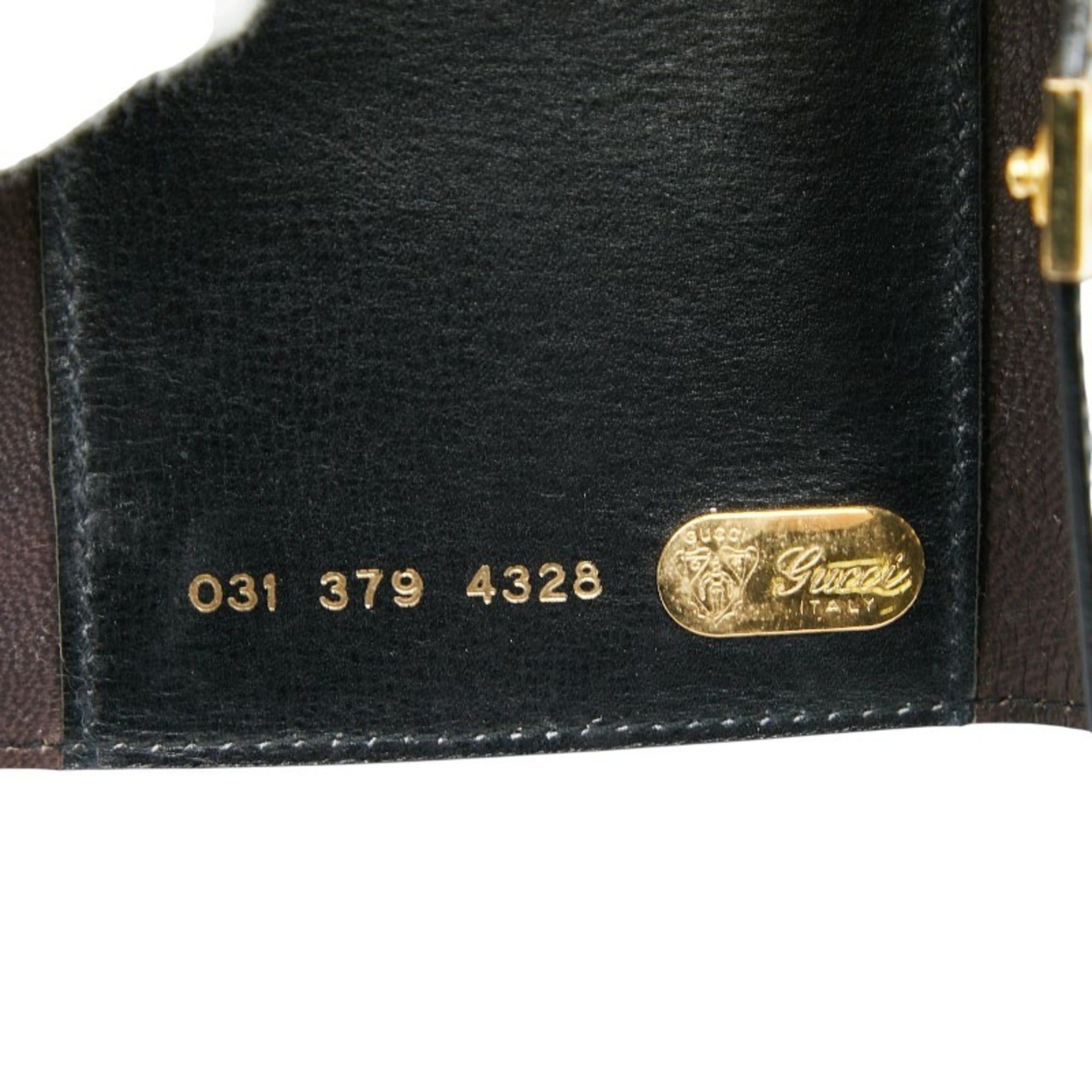 Gucci Gucci - Black Leather Notebook Cover 031 379 4328 Women's GUCCI Size ONE SIZE - 8 Thumbnail