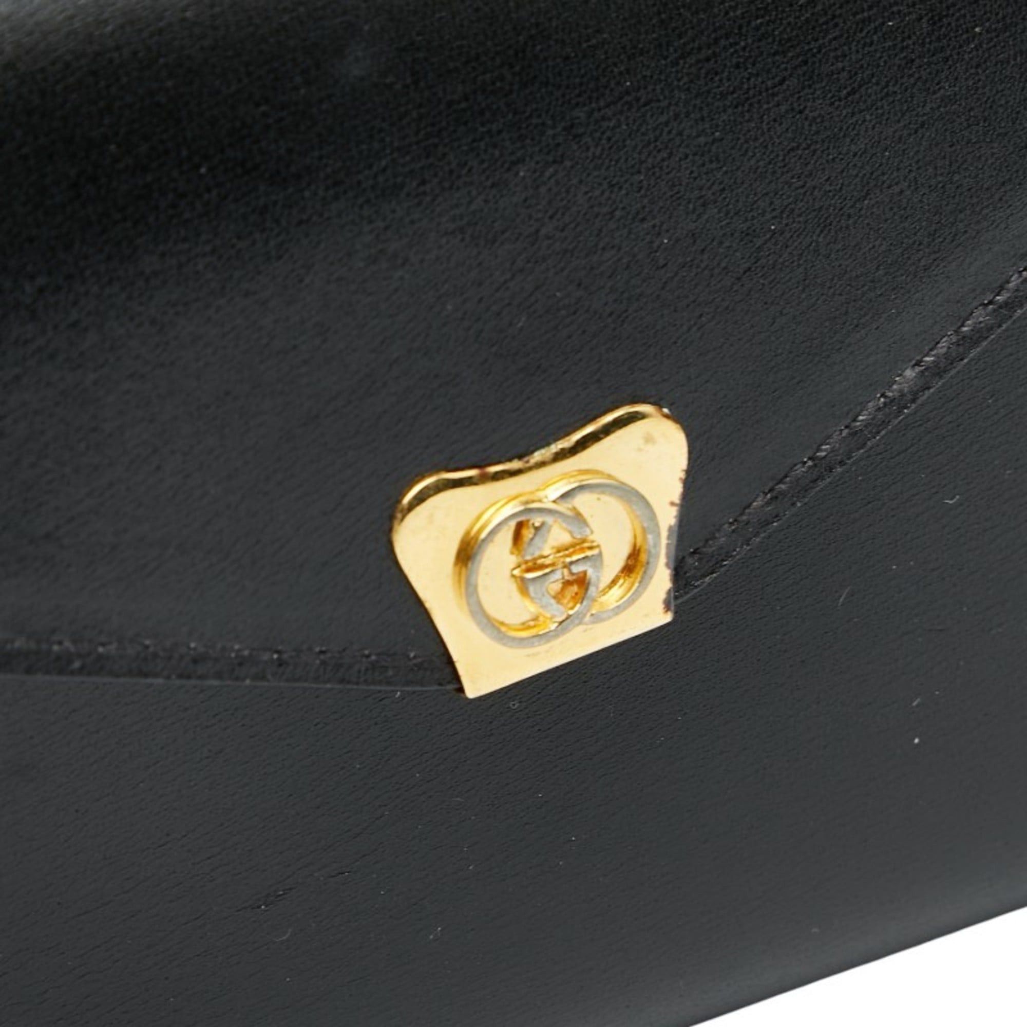 Gucci Gucci - Black Leather Notebook Cover 031 379 4328 Women's GUCCI Size ONE SIZE - 6 Thumbnail