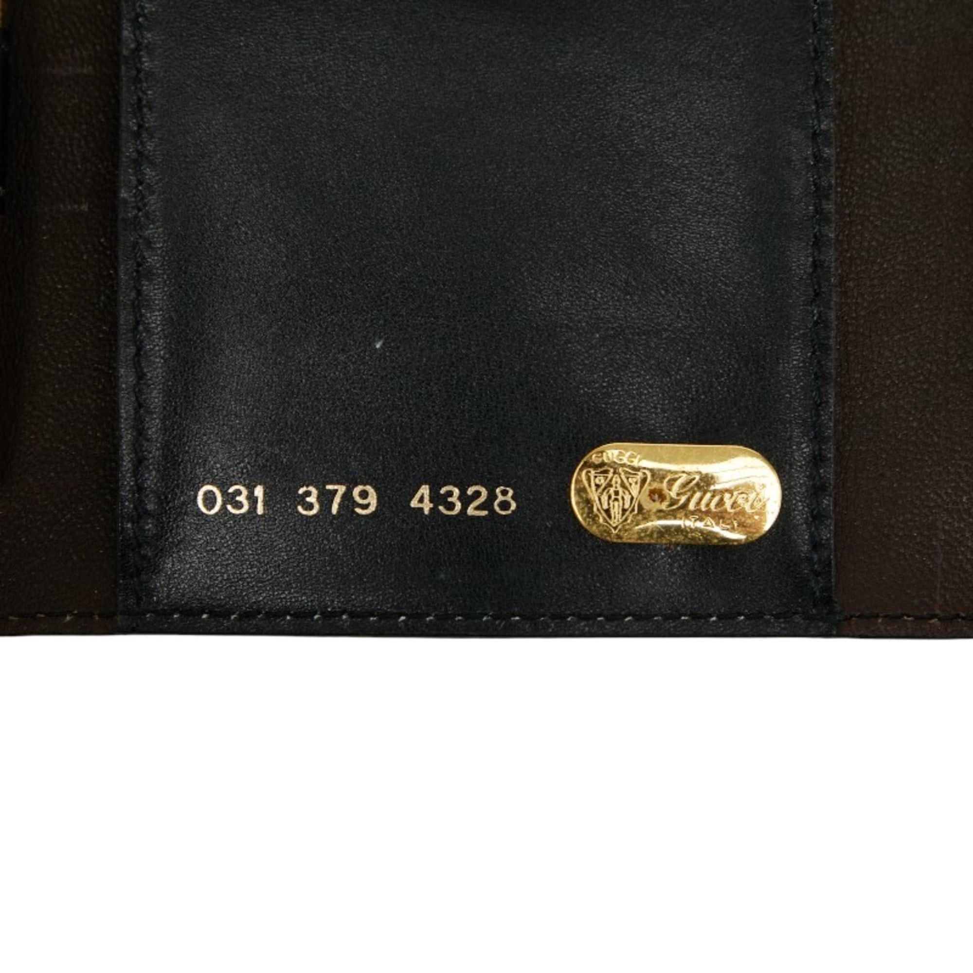 Gucci Gucci - Black Leather Notebook Cover 031 379 4328 Women's GUCCI Size ONE SIZE - 8 Thumbnail