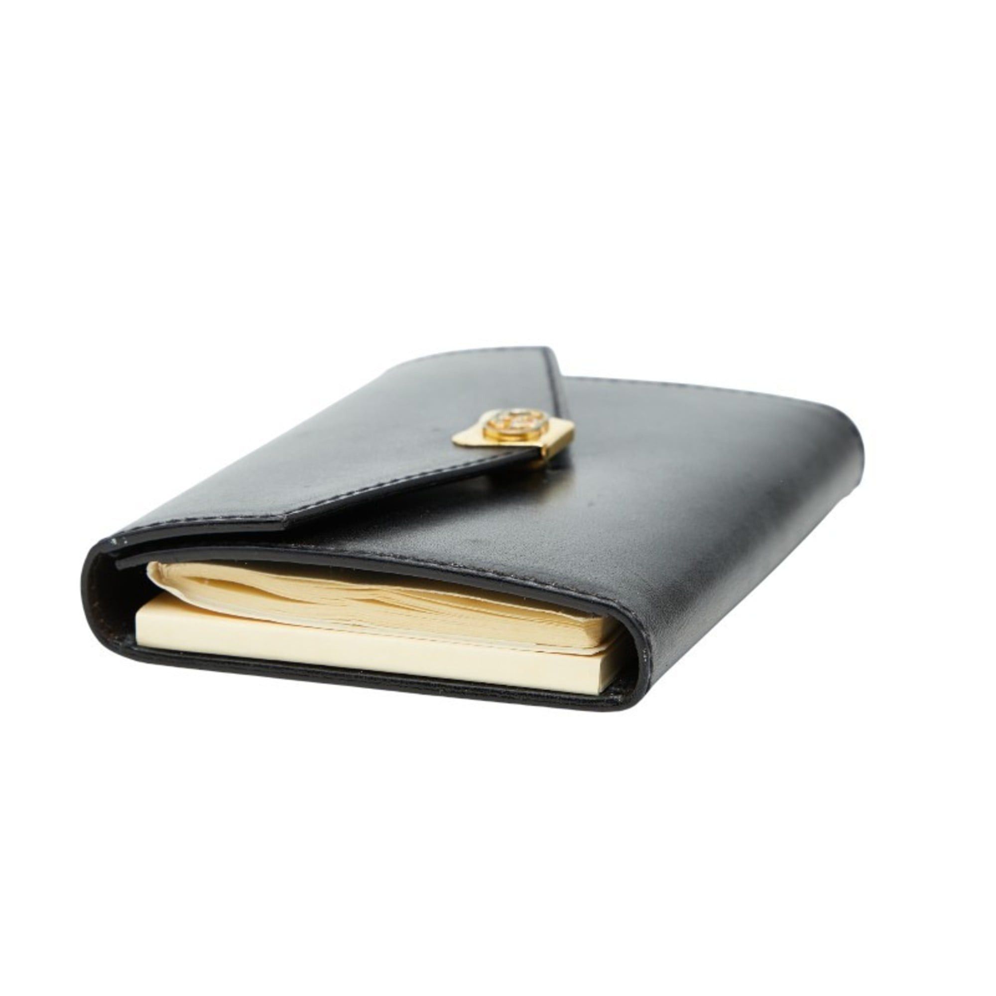 Gucci Gucci - Black Leather Notebook Cover 031 379 4328 Women's GUCCI Size ONE SIZE - 5 Thumbnail