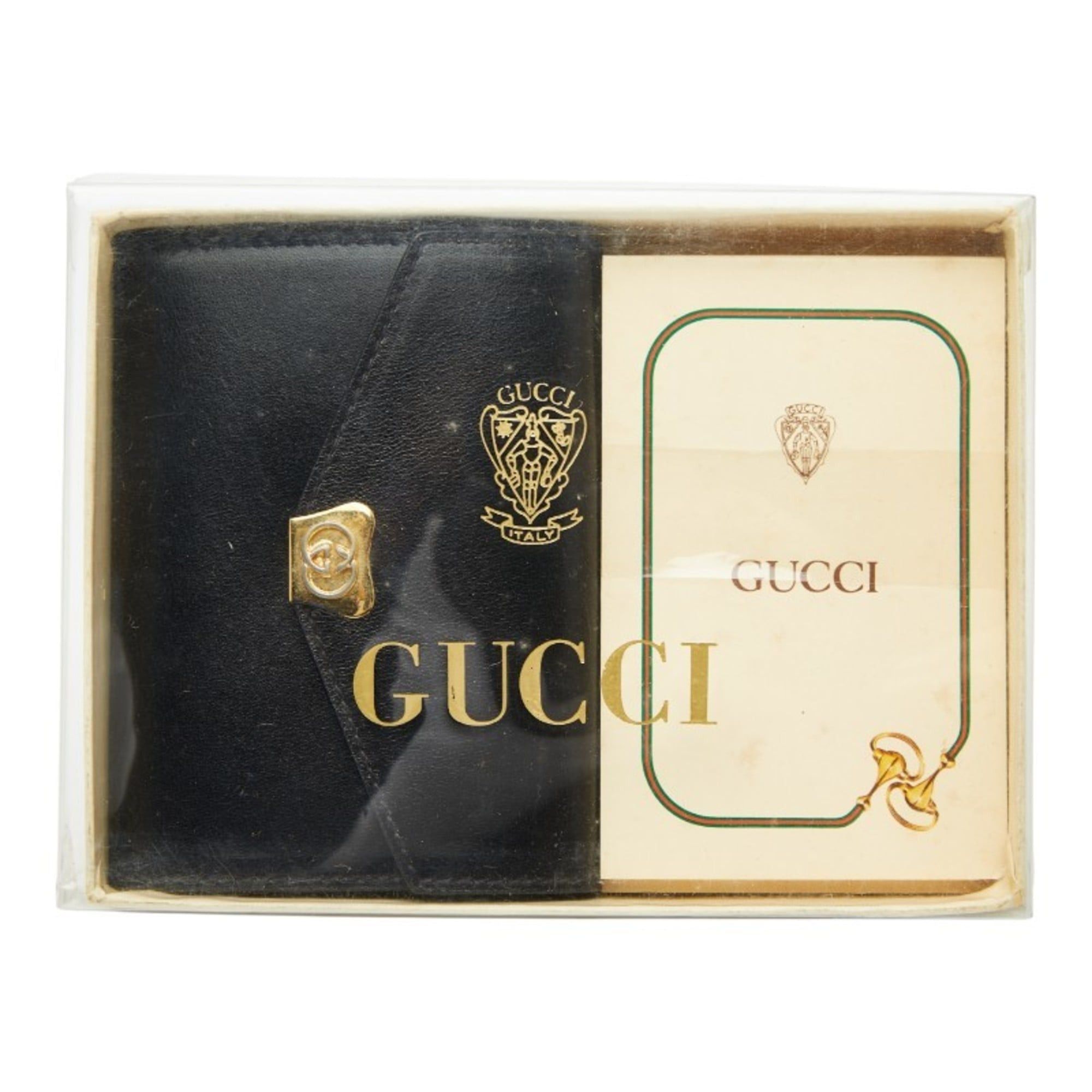 Gucci Gucci - Black Leather Notebook Cover 031 379 4328 Women's GUCCI Size ONE SIZE - 10 Thumbnail