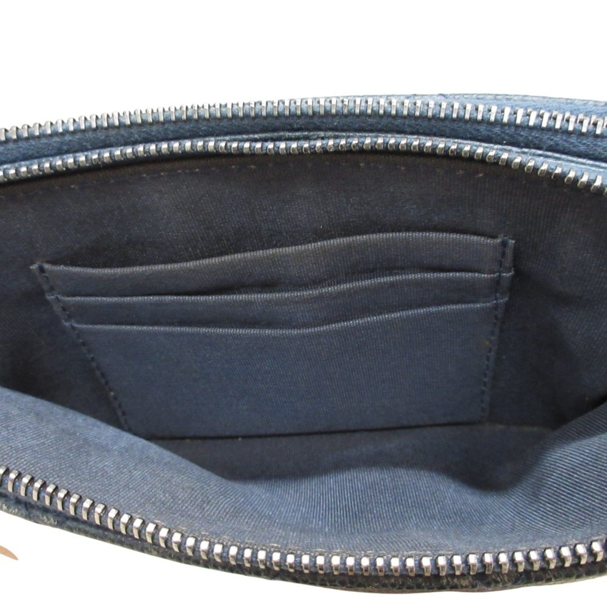 Chanel CHANEL Matelasse Caviar Leather Chain Wallet Shoulder Bag Long Navy Women's Size ONE SIZE - 15 Thumbnail
