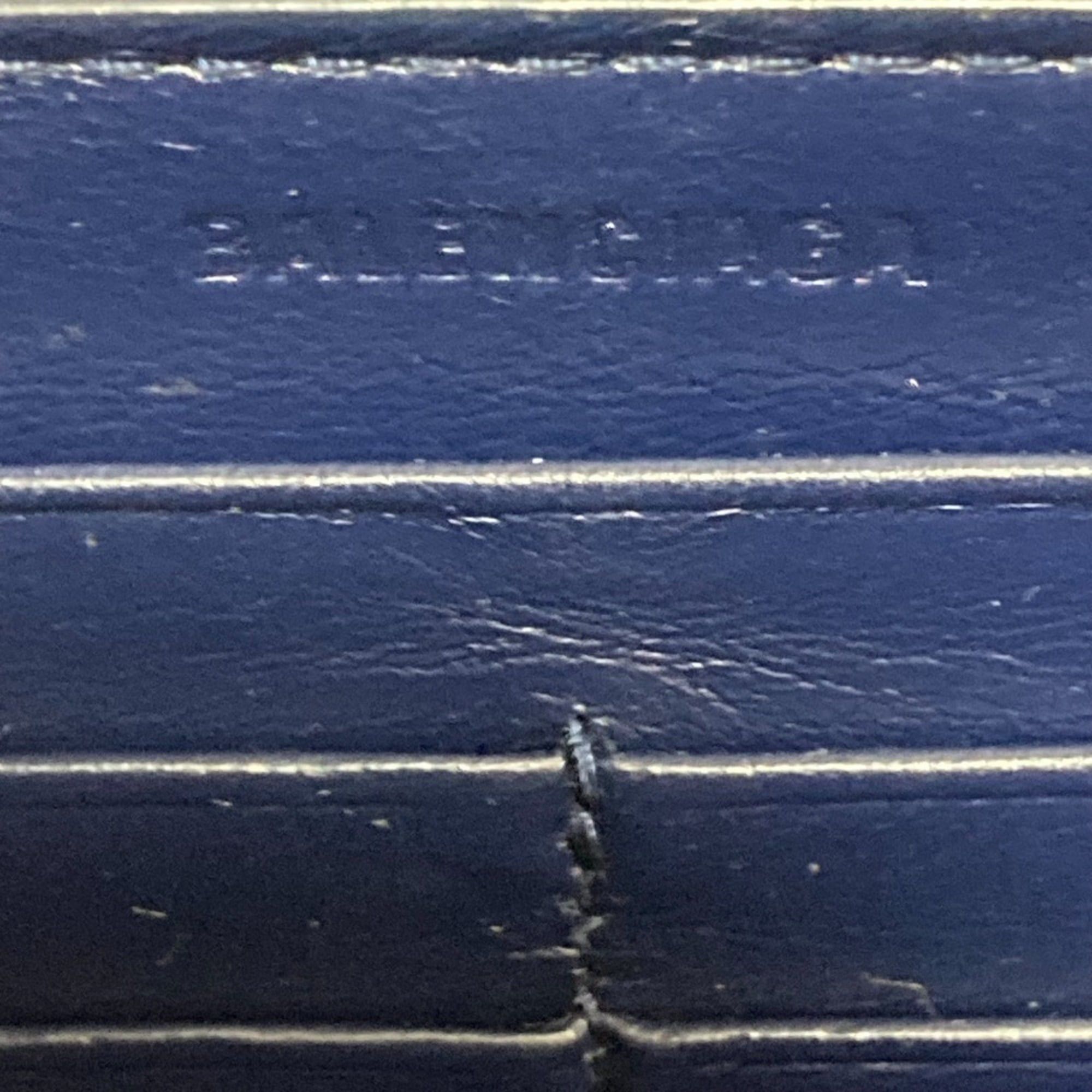 Balenciaga BALENCIAGA Leather Round Zip Long Wallet 601352 Navy for Men and Women Size ONE SIZE - 8 Thumbnail