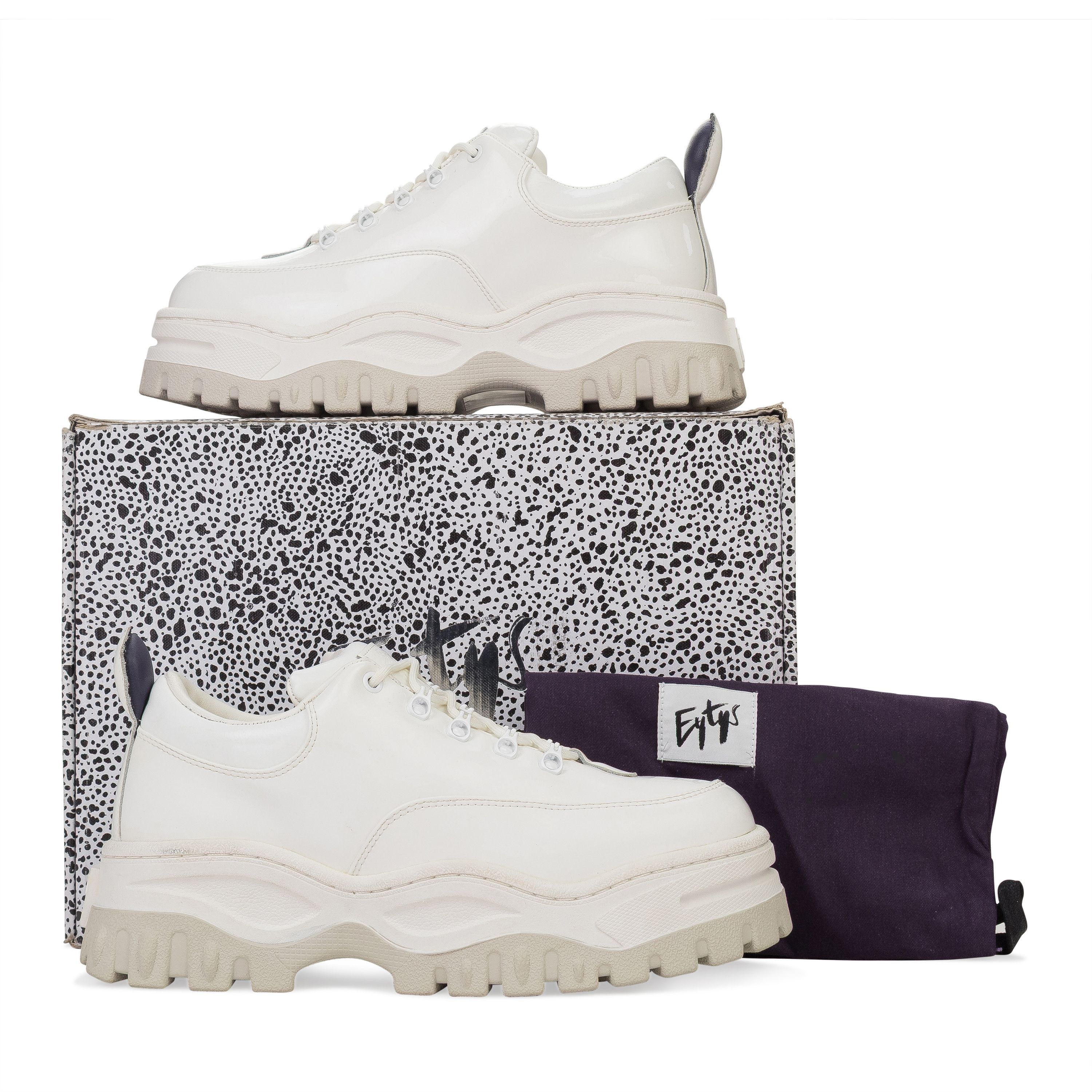 ANGEL PATENT LIGHT ICE SNEAKERS Size 40