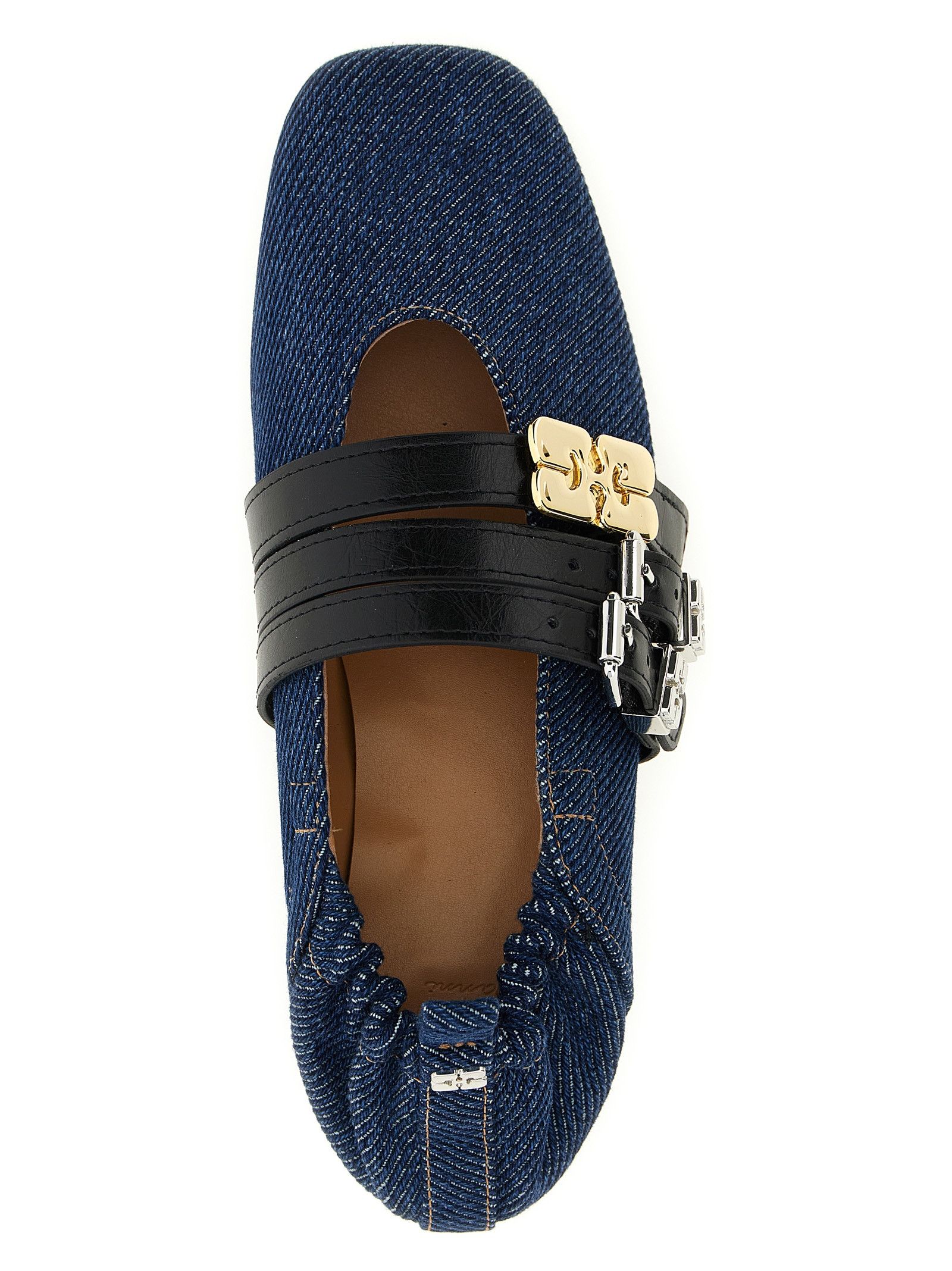 Ganni 'Sue Triple' Ballet Flats Size US 9 / IT 39 - 4 Thumbnail