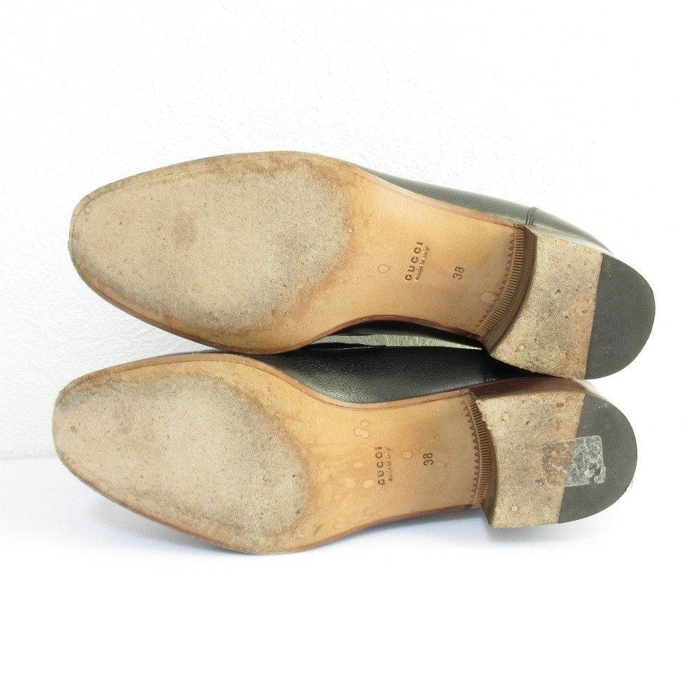 Gucci Gucci Gucci Webline Leather Loafer Pumps Leather Shoes 660819 DUTY FREE for USA Size ONE SIZE - 5 Thumbnail