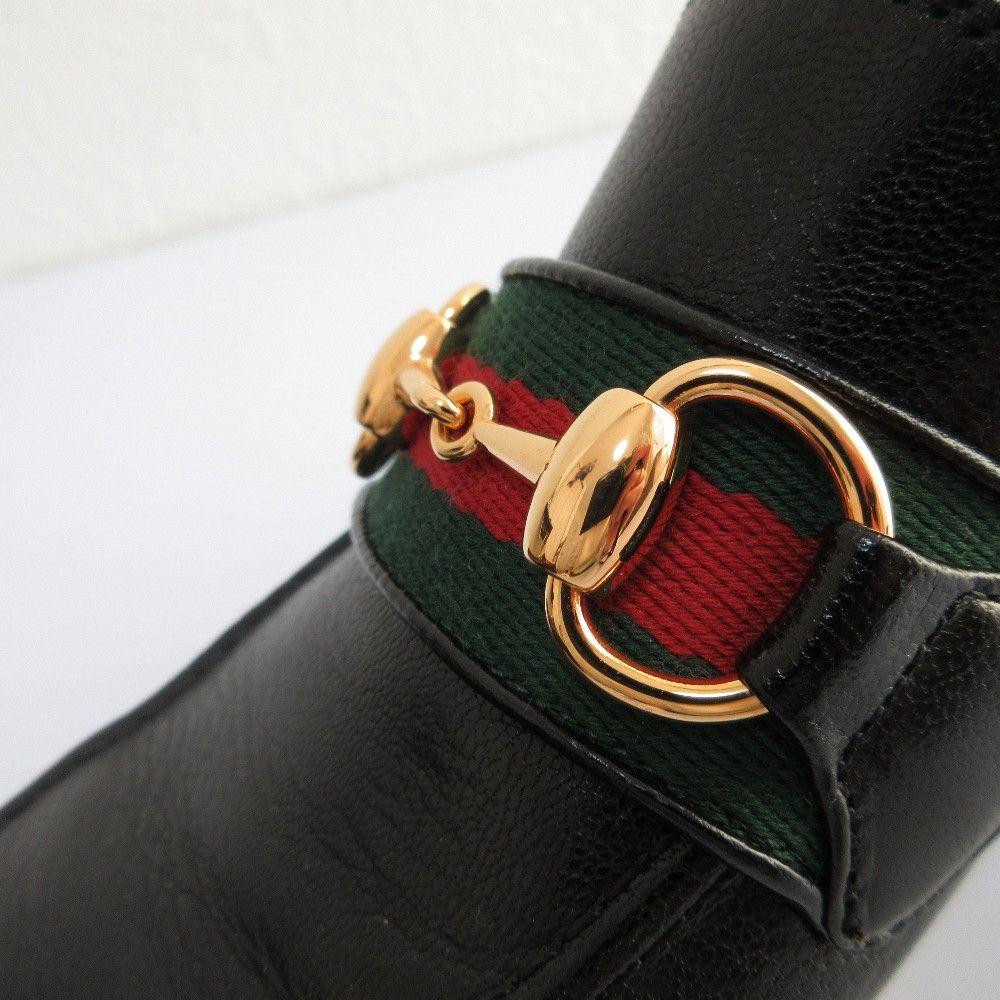 Gucci Gucci Gucci Webline Leather Loafer Pumps Leather Shoes 660819 DUTY FREE for USA Size ONE SIZE - 14 Thumbnail