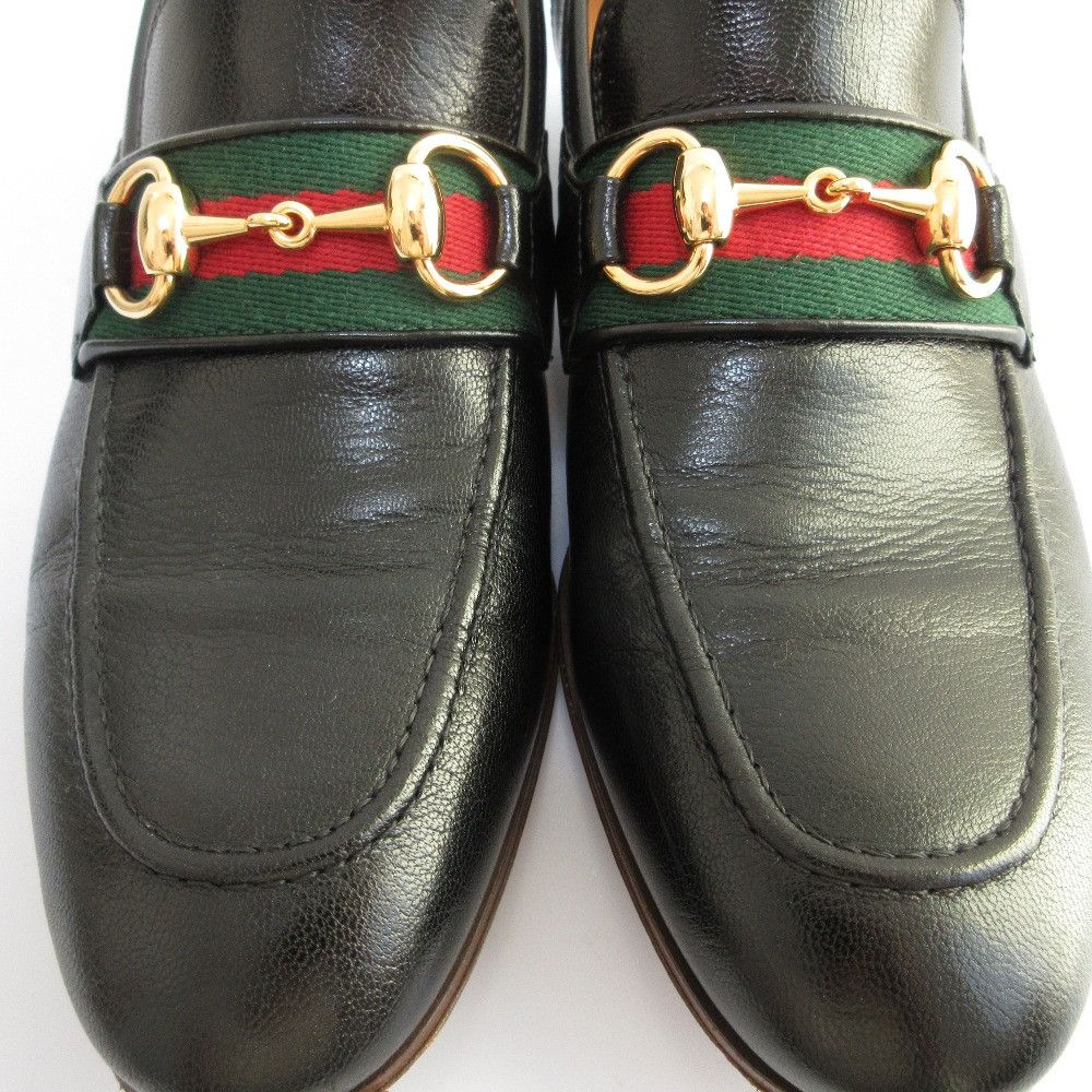 Gucci Gucci Gucci Webline Leather Loafer Pumps Leather Shoes 660819 DUTY FREE for USA Size ONE SIZE - 13 Thumbnail