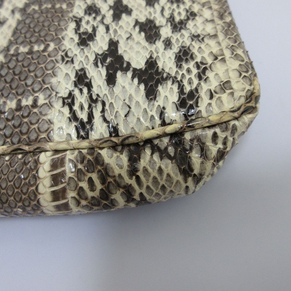 Jimmy Choo Jimmy Choo JIMMY CHOO Python Leather 2way Bag Natural Material Clutch Bag DUTY FREE for USA Size ONE SIZE - 16 Thumbnail