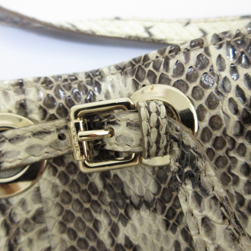 Jimmy Choo Jimmy Choo JIMMY CHOO Python Leather 2way Bag Natural Material Clutch Bag DUTY FREE for USA Size ONE SIZE - 21 Thumbnail