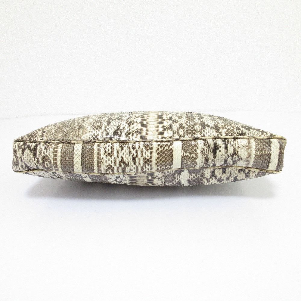 Jimmy Choo Jimmy Choo JIMMY CHOO Python Leather 2way Bag Natural Material Clutch Bag DUTY FREE for USA Size ONE SIZE - 5 Thumbnail