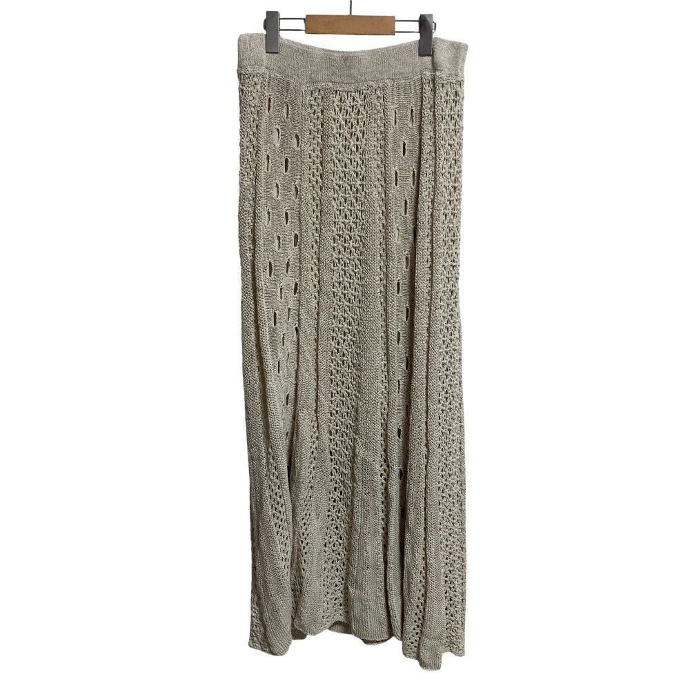 Theory Theory Theory luxe Linen Long Crochet Knit Skirt Natural Material Skirts DUTY FREE for USA Size ONE SIZE - 2 Thumbnail