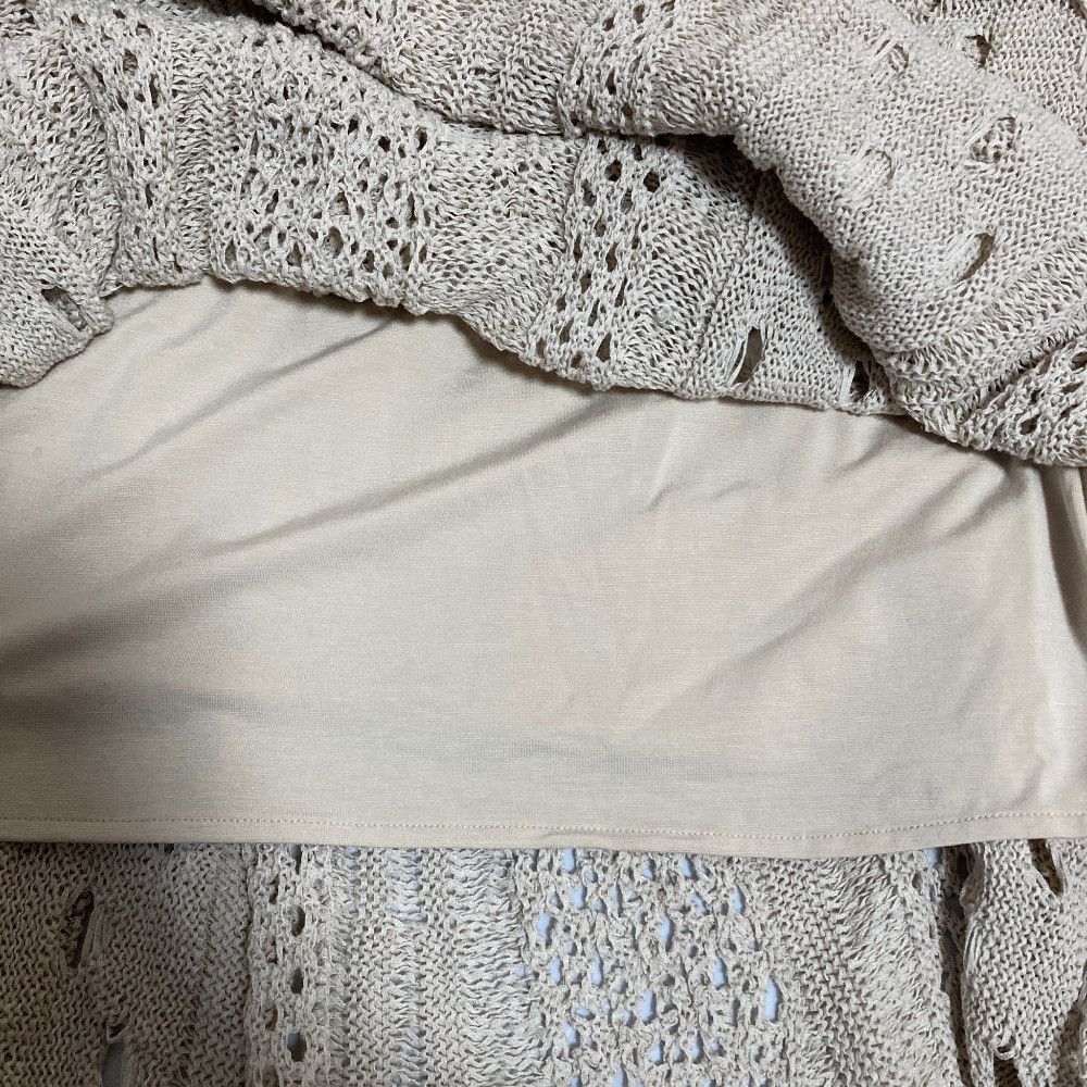 Theory Theory Theory luxe Linen Long Crochet Knit Skirt Natural Material Skirts DUTY FREE for USA Size ONE SIZE - 5 Thumbnail