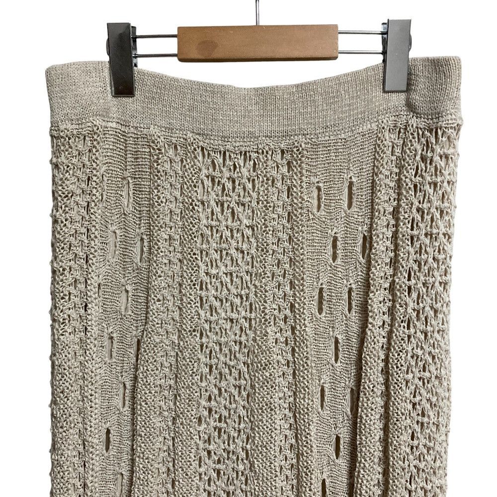 Theory Theory Theory luxe Linen Long Crochet Knit Skirt Natural Material Skirts DUTY FREE for USA Size ONE SIZE - 3 Thumbnail