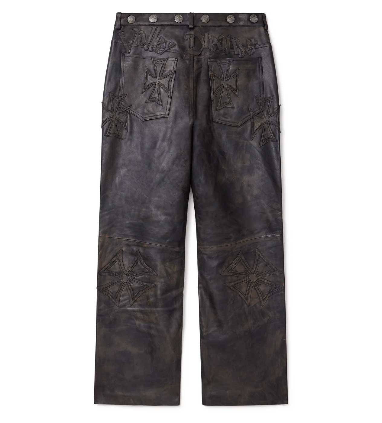 Vale Forever Croxxx Leather Pants Black Size US 38 / EU 54 - 2 Thumbnail