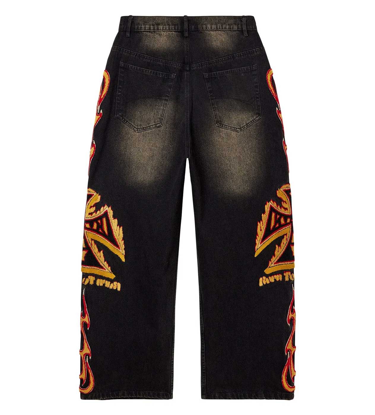 Vale Forever Inferno Denim Jeans Black Size US 38 / EU 54 - 2 Thumbnail