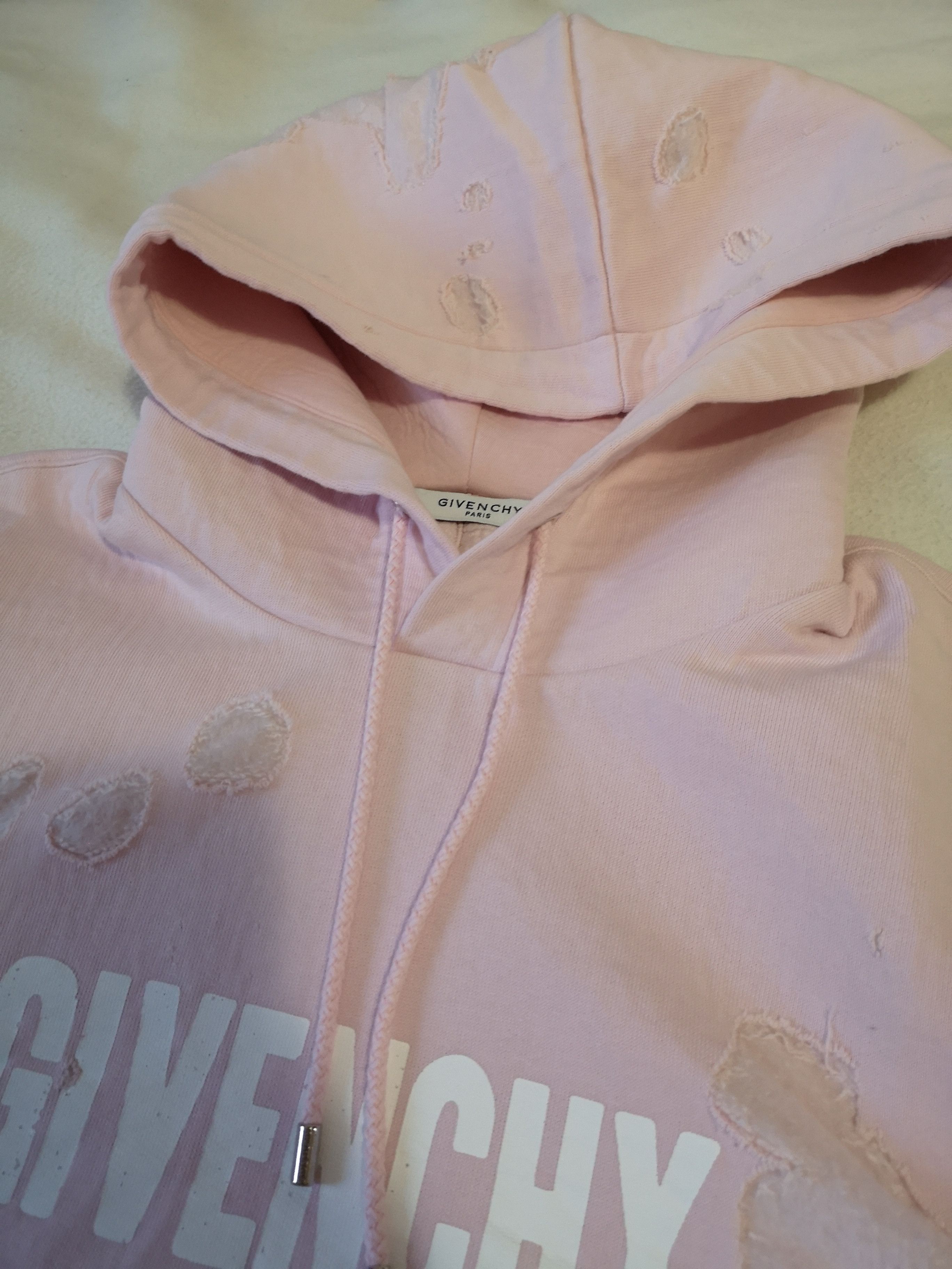 Givenchy Givenchy destroyed distressed Pink hoodie Grailed