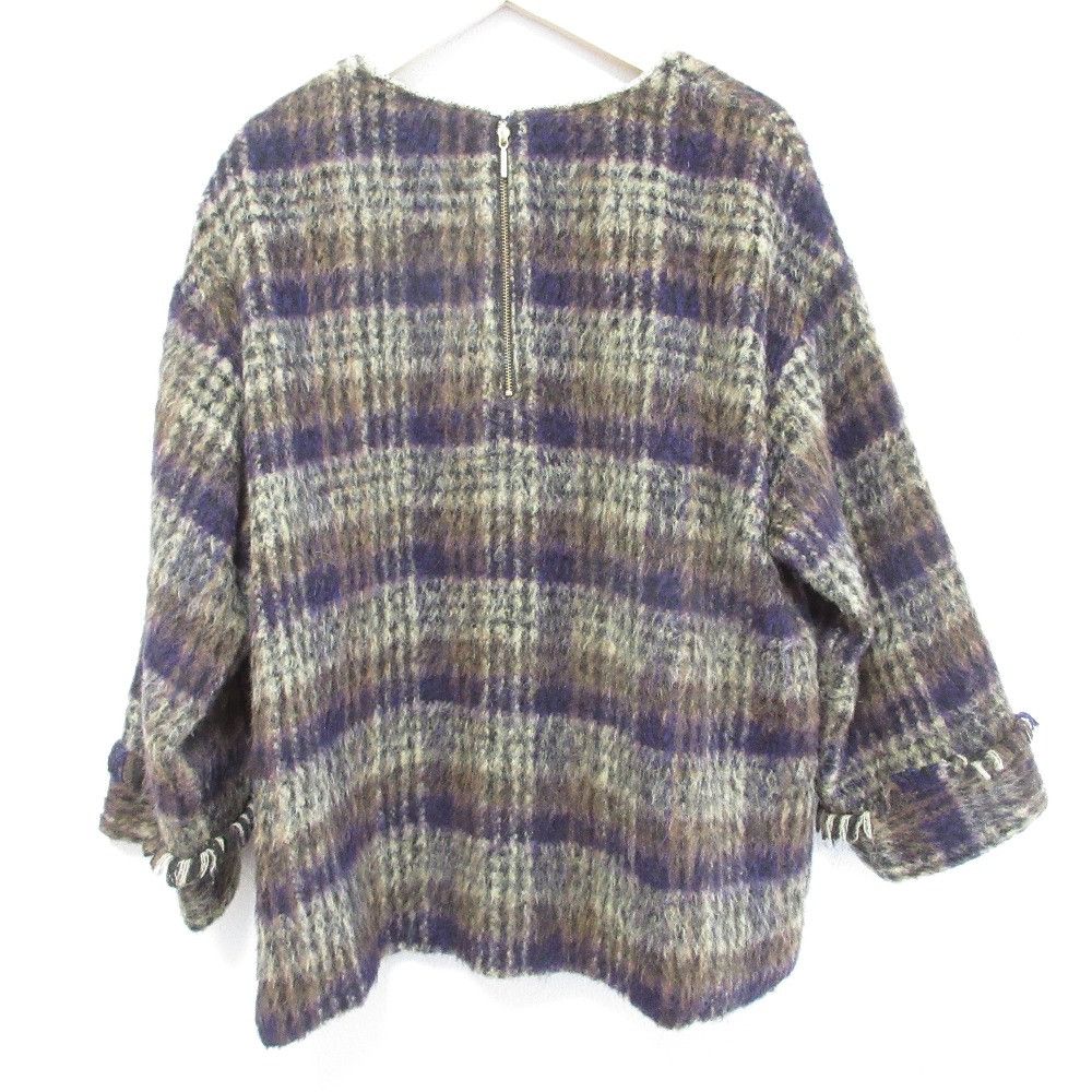 Other Other CLOTH＆CROSS BALLI Alpaca Blend Check Pullover Others Tops DUTY FREE for USA Size ONE SIZE - 2 Thumbnail