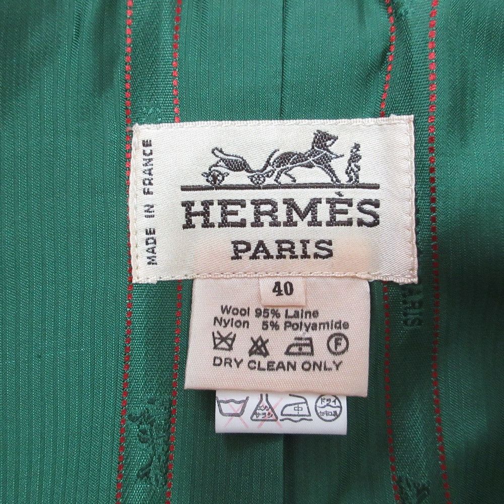 Hermes Hermes Hermès Wool Jacket 40 Cotton Outerwear DUTY FREE for USA Size ONE SIZE - 6 Thumbnail