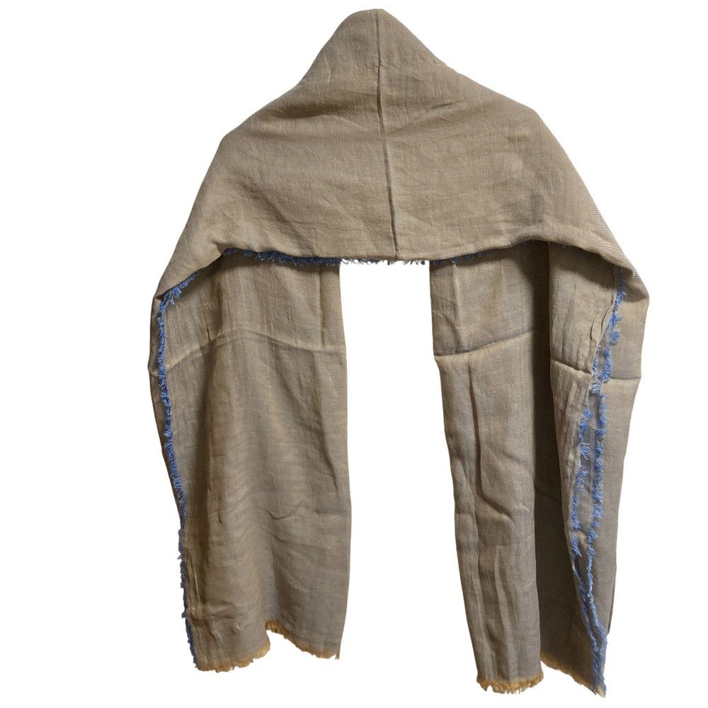 Other Other hatsutoki Fringe Large Stole Cotton Shawl DUTY FREE for USA Size ONE SIZE - 3 Thumbnail