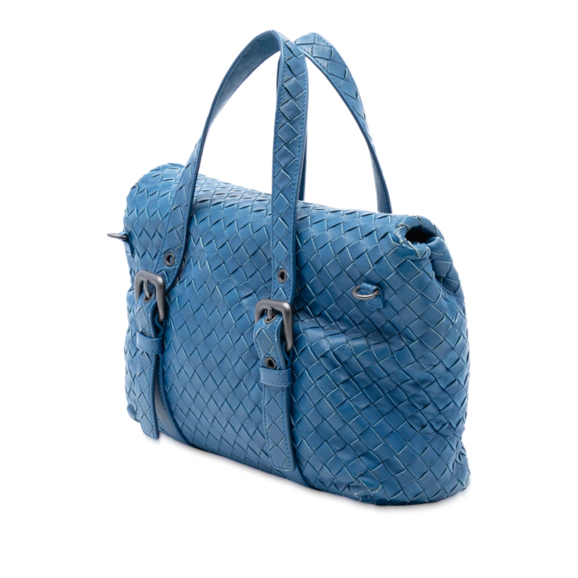 Bottega Veneta Bottega Veneta Nappa Intrecciato Flap Satchel Size ONE SIZE - 2 Thumbnail